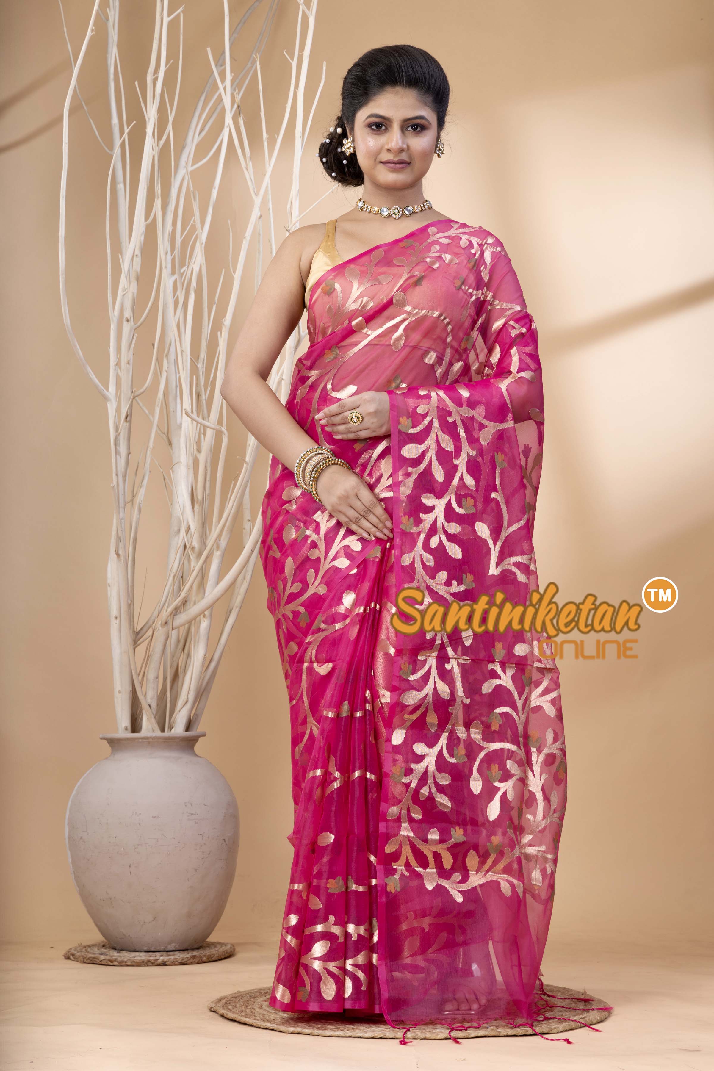 Resham Maslin Jamdani Saree SN202524411