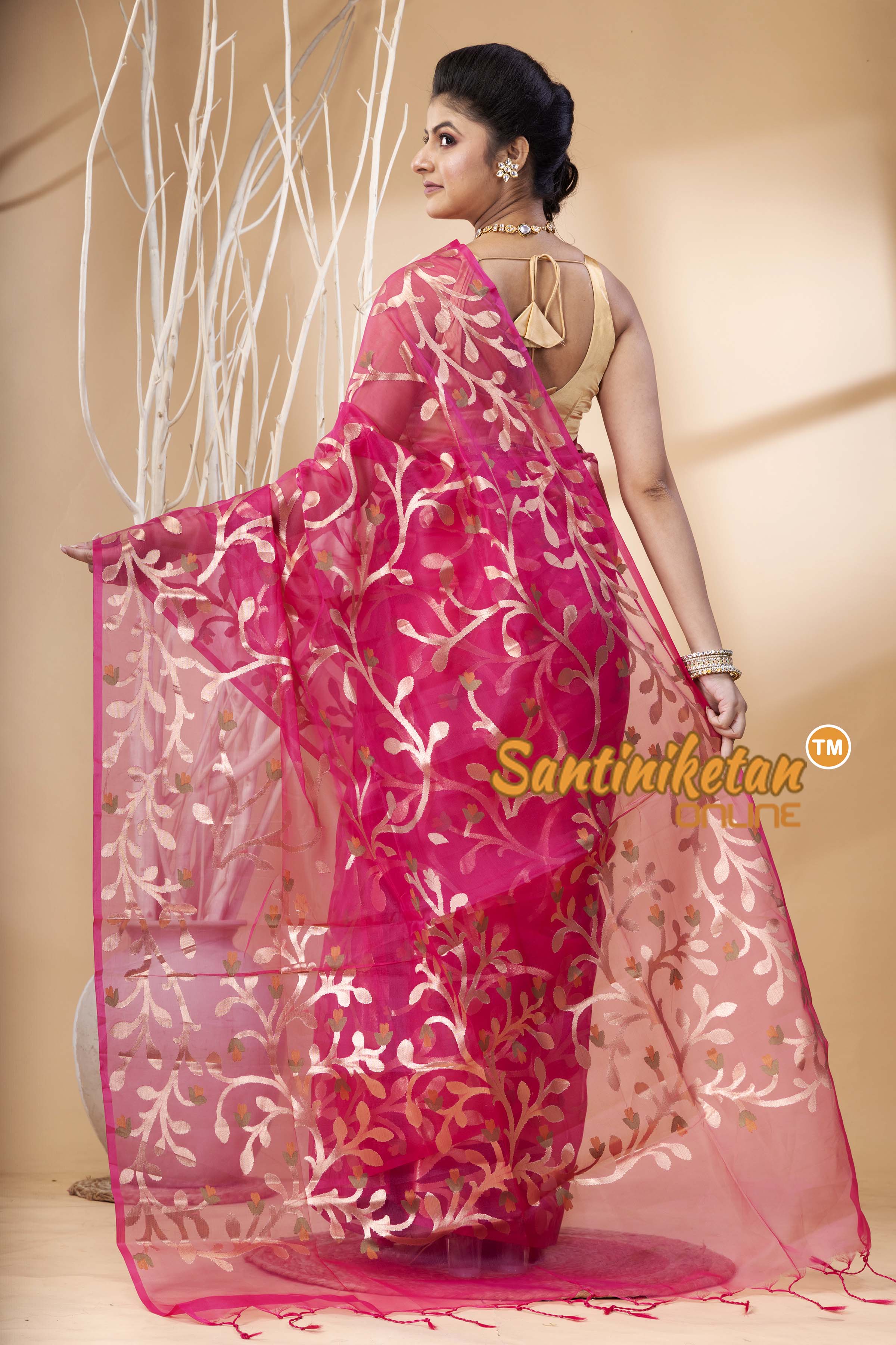 Resham Maslin Jamdani Saree SN202524411