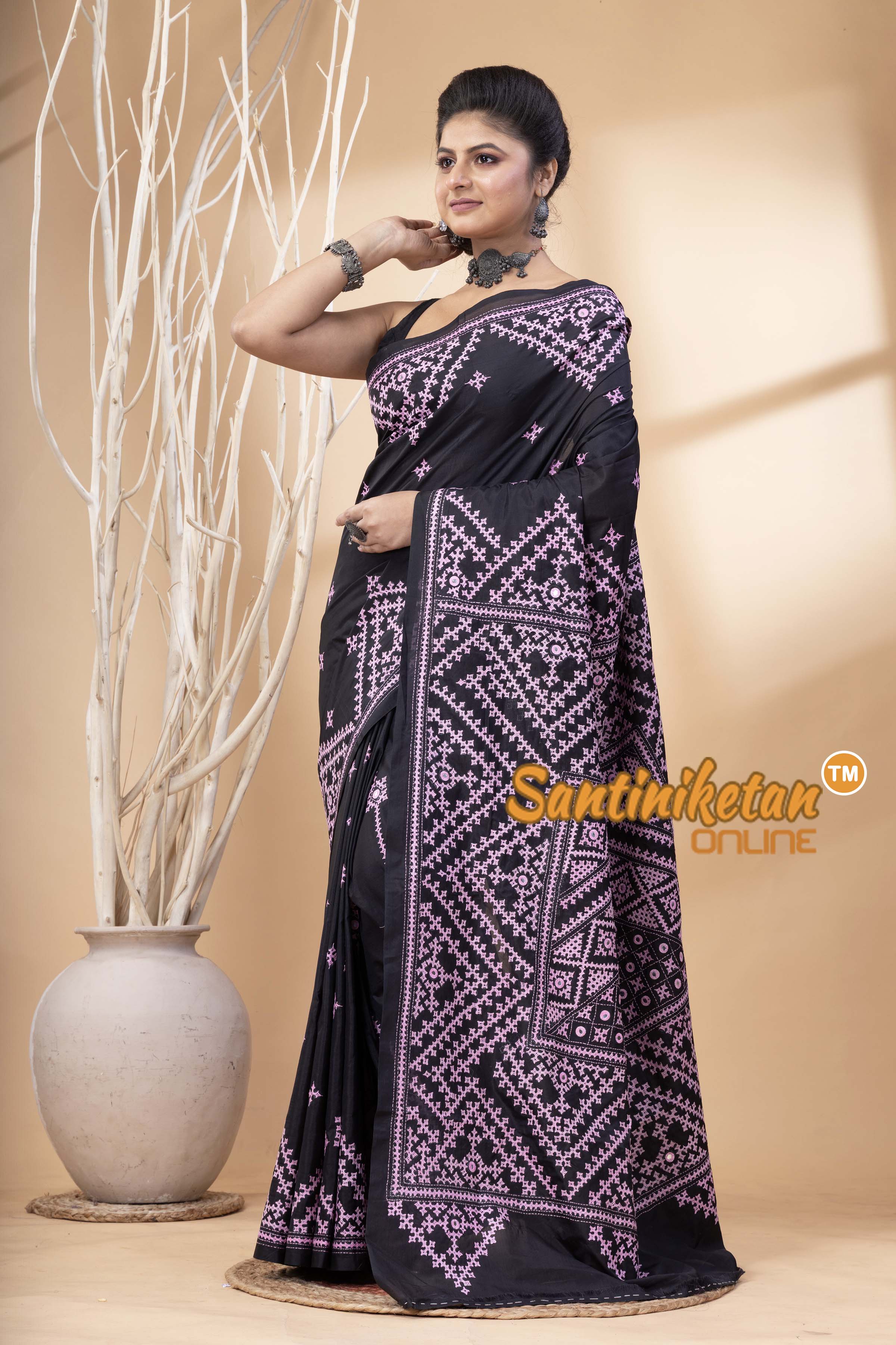 Bangalore Silk Gujrati Stitch Saree SN202524704