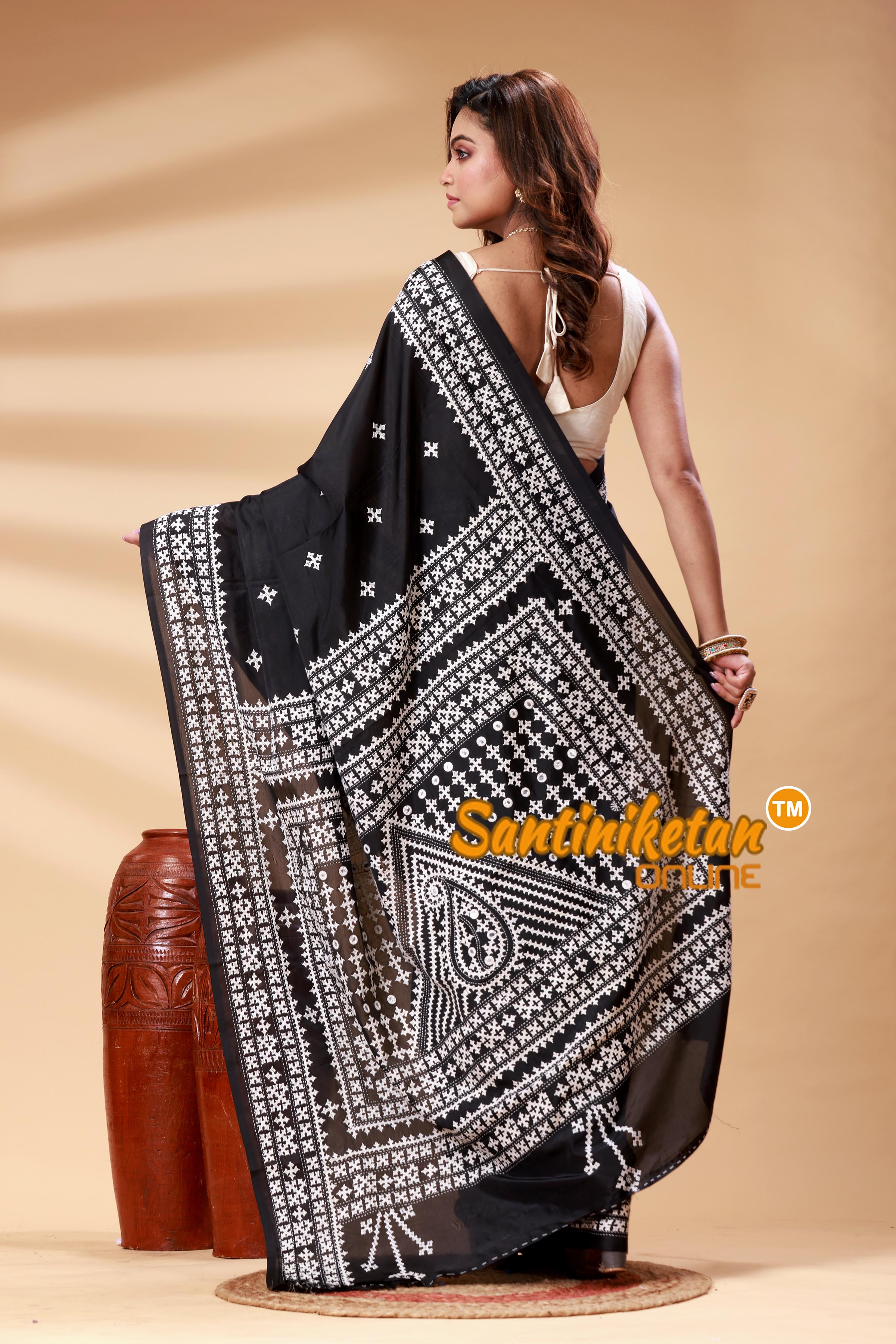 Bangalore Silk Gujrati Stitch Saree SN202525039