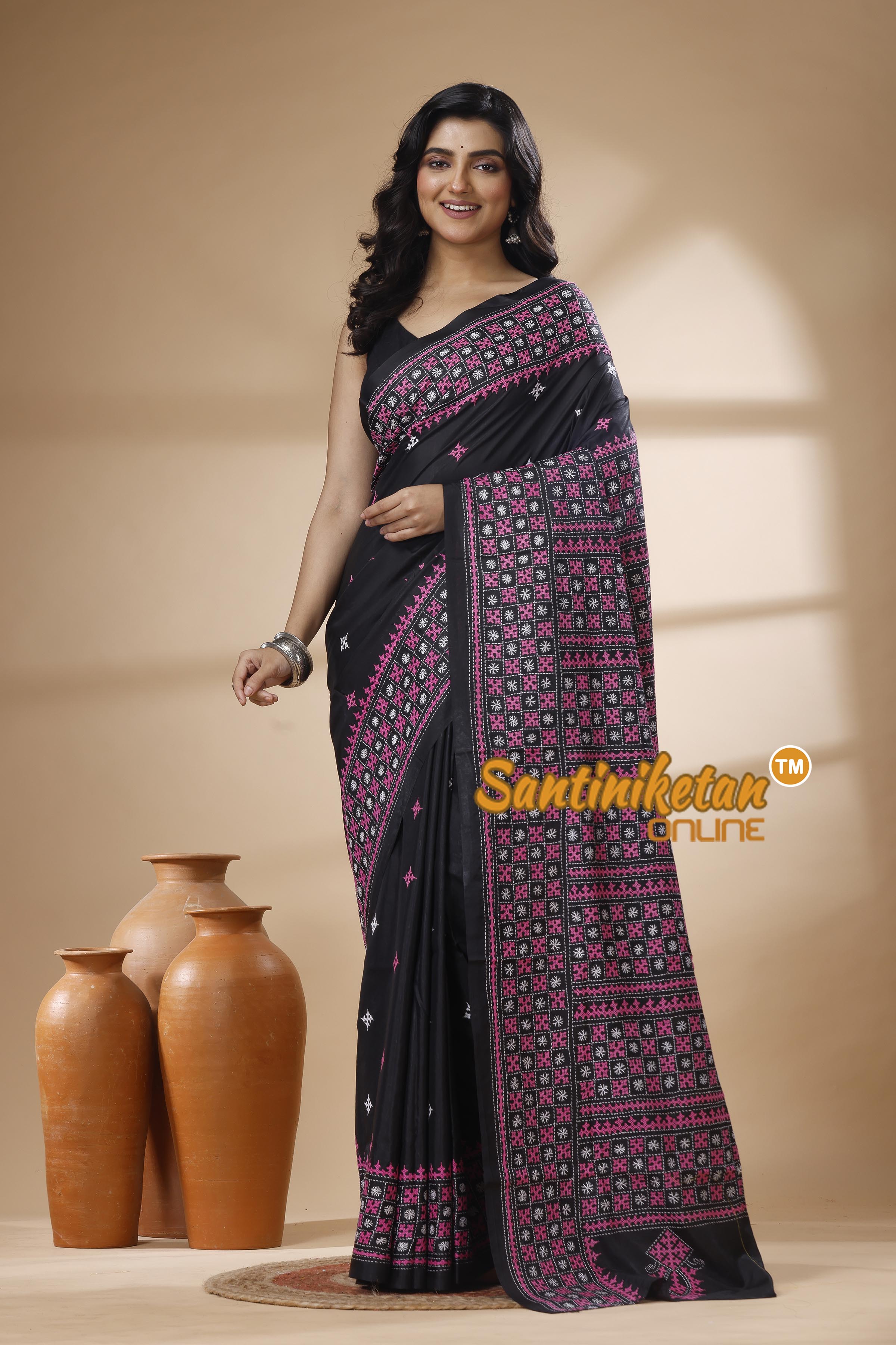 Bangalore Silk Gujrati Stitch Saree SN202625413