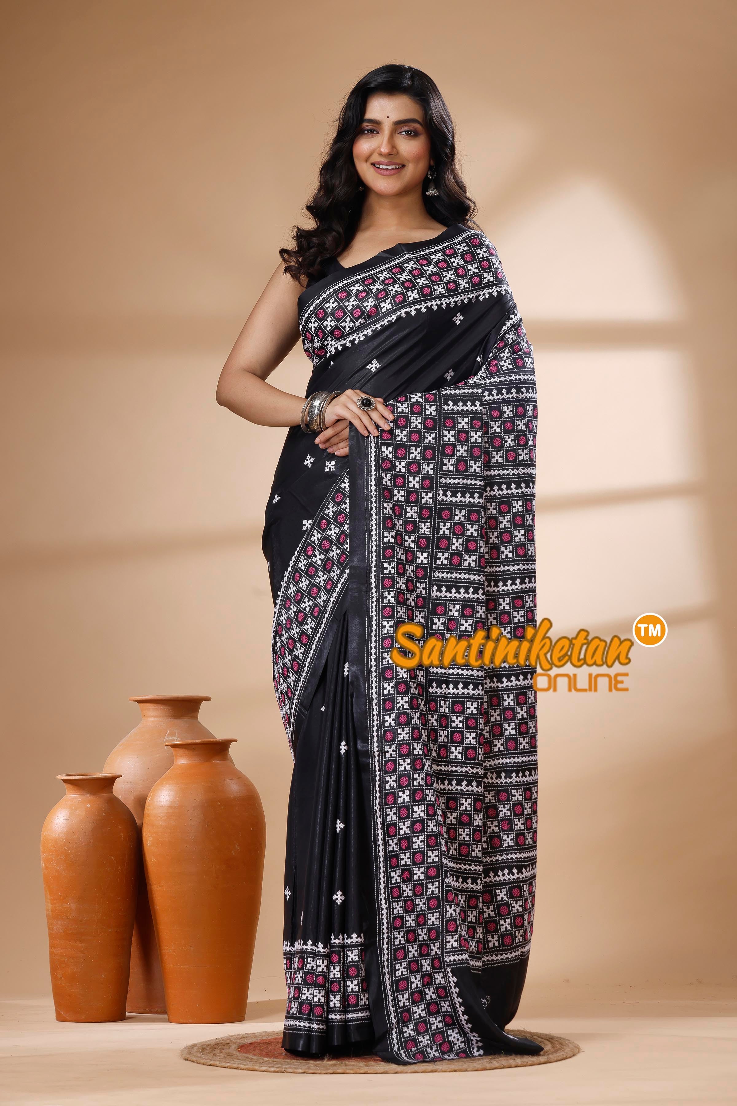 Bangalore Silk Gujrati Stitch Saree SN202625448