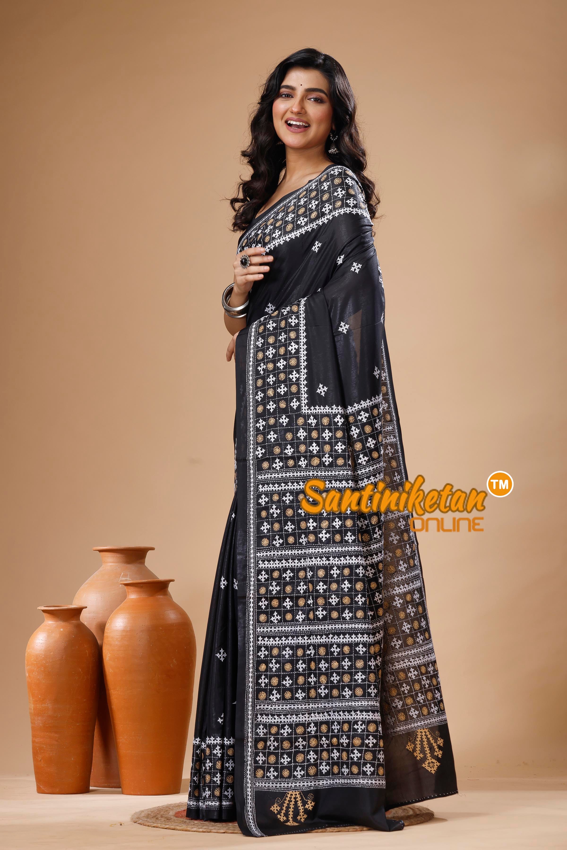 Bangalore Silk Gujrati Stitch Saree SN202625454