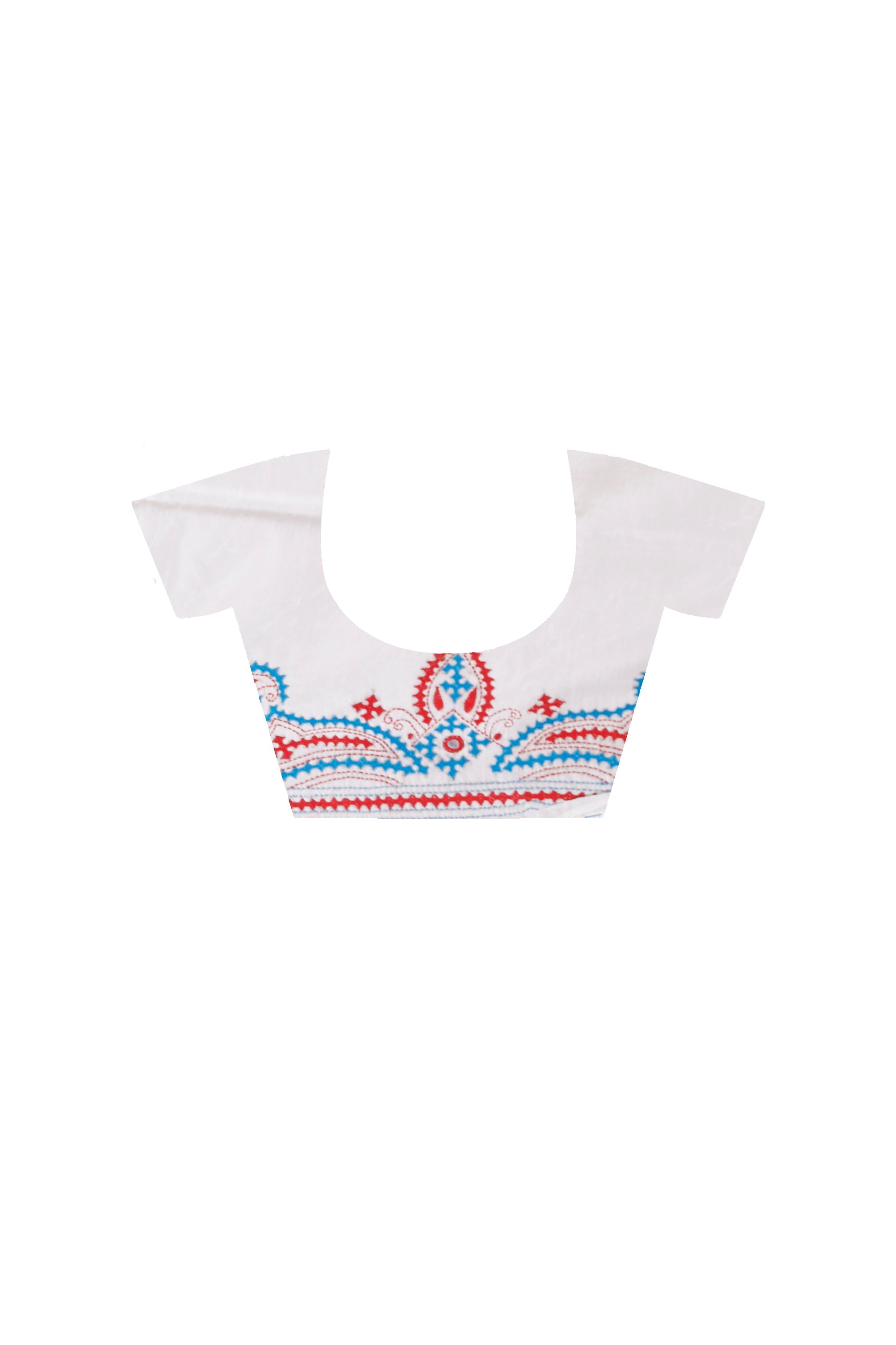 Bangalore Silk Gujrati Stitch Saree