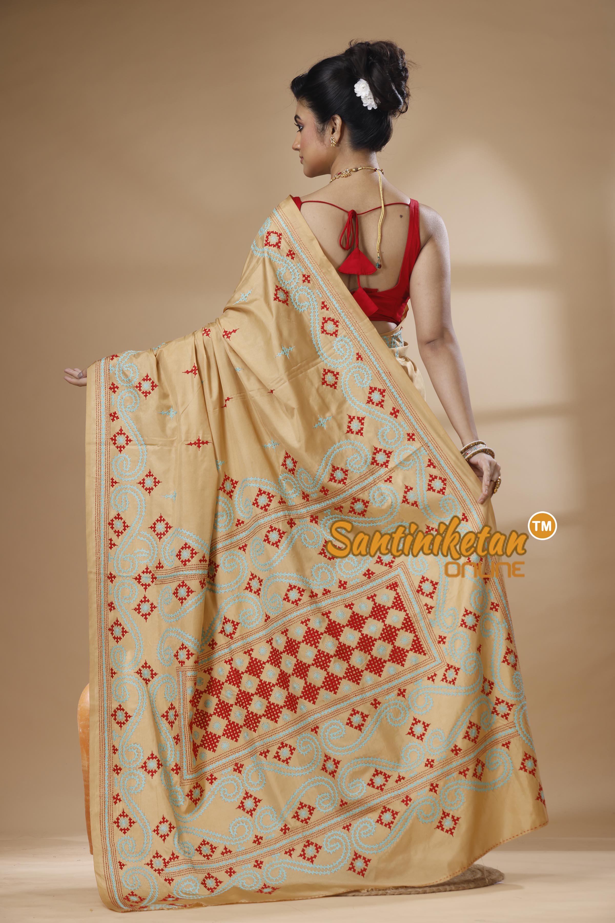 Bangalore Silk Gujrati Stitch Saree SN202625582