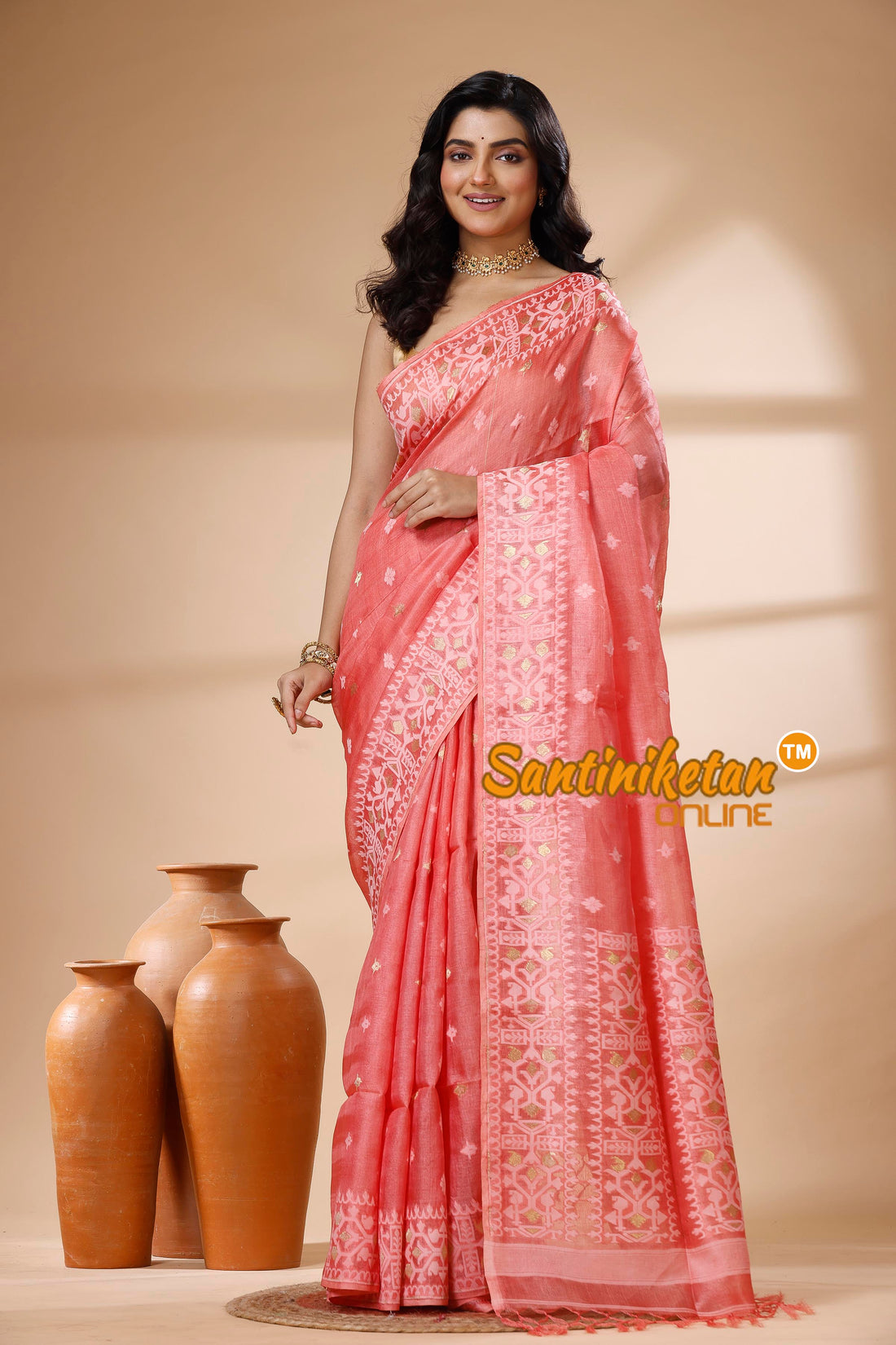 Pure Tussar Jamdani Saree SN202625625