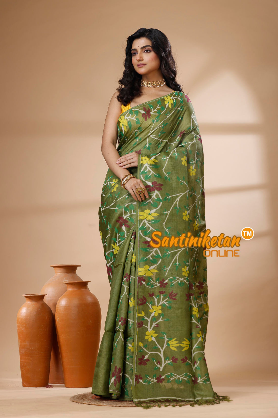 Pure Tussar Jamdani Saree SN202625831
