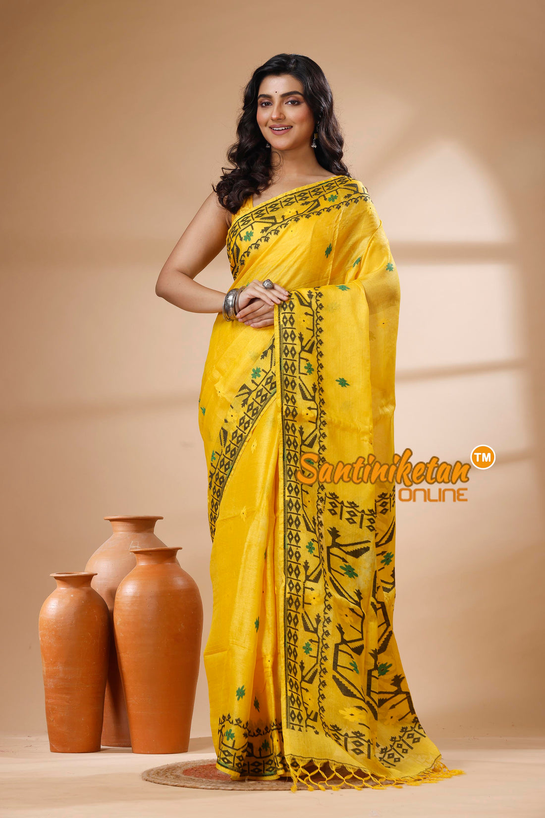 Pure Tussar Jamdani Saree SN202625971