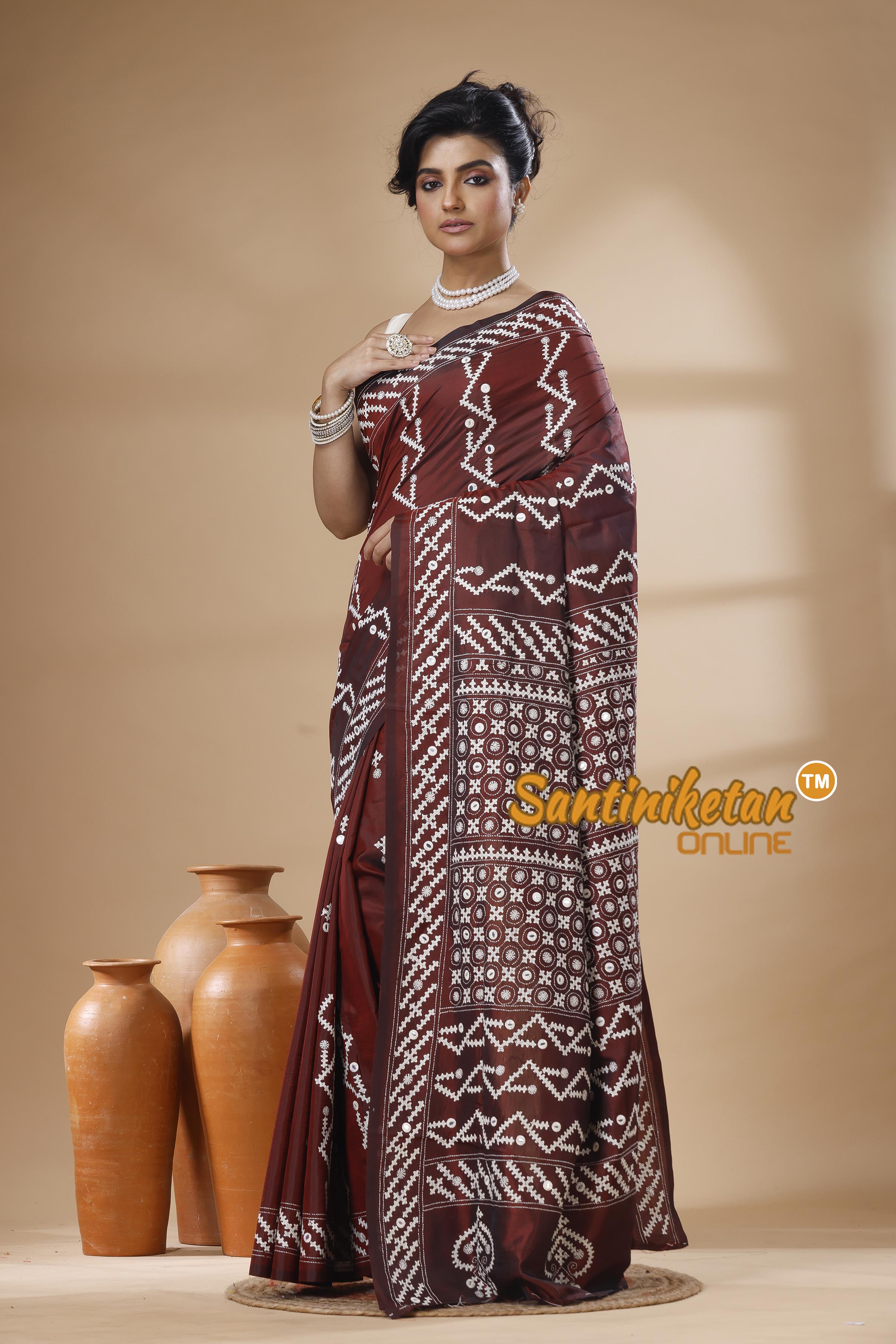 Bangalore Silk Gujrati Stitch Saree SN202626108