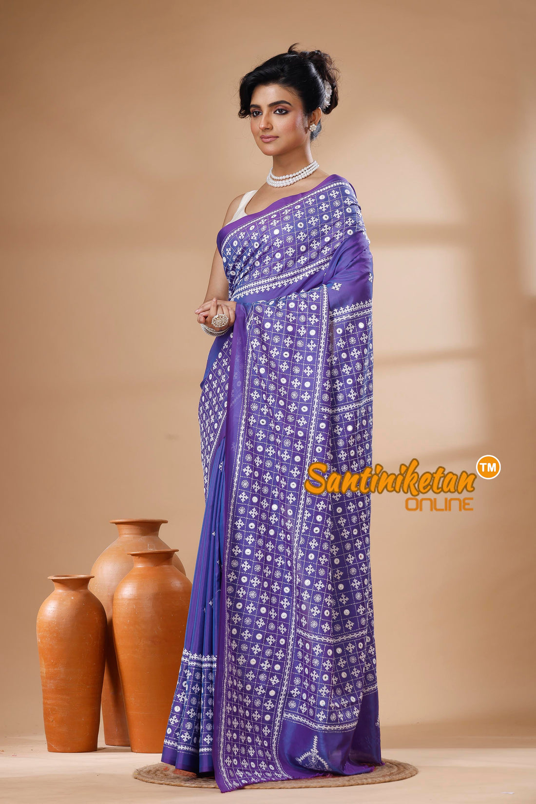 Bangalore Silk Gujrati Stitch Saree SN202626114