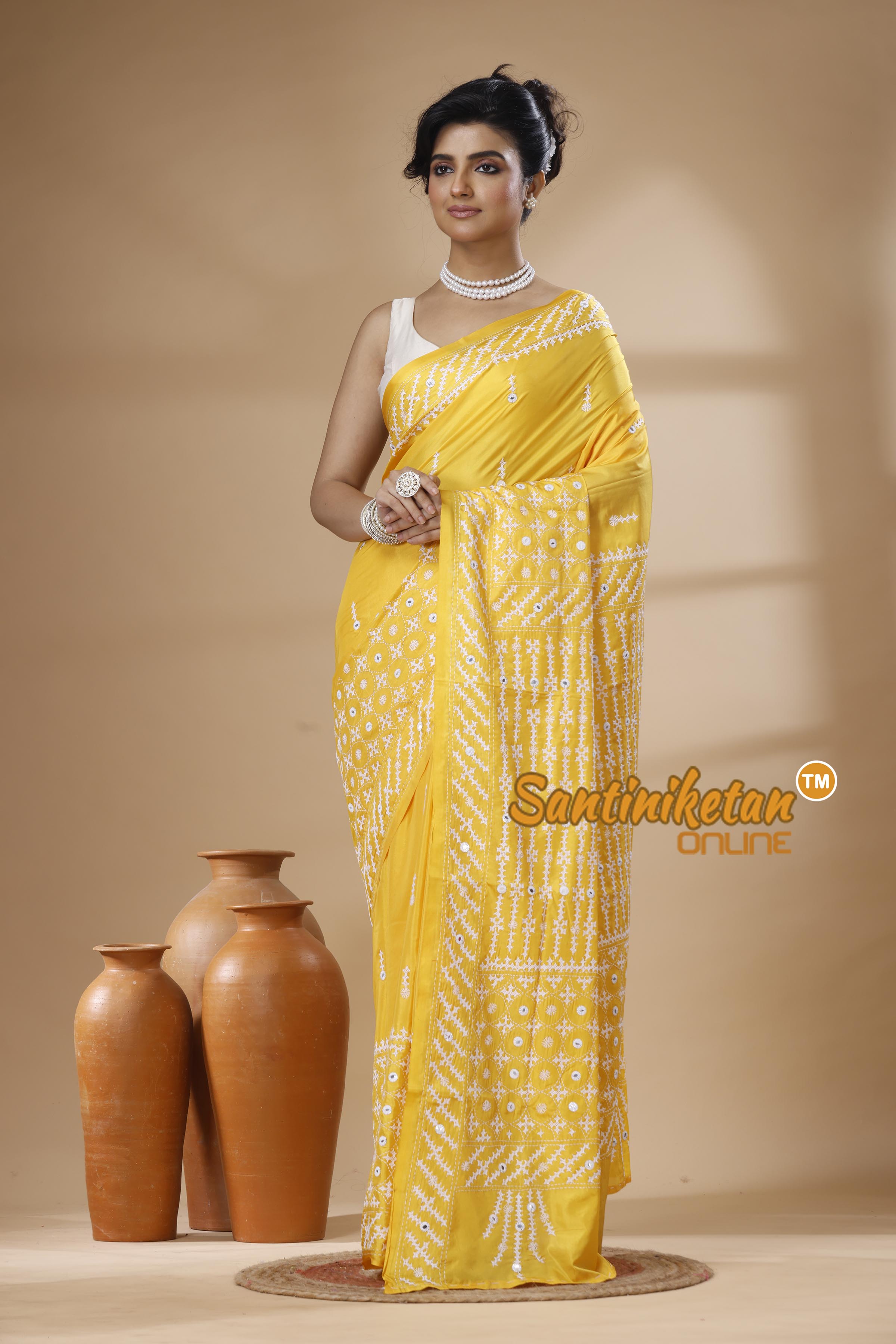 Bangalore Silk Gujrati Stitch Saree SN202626150