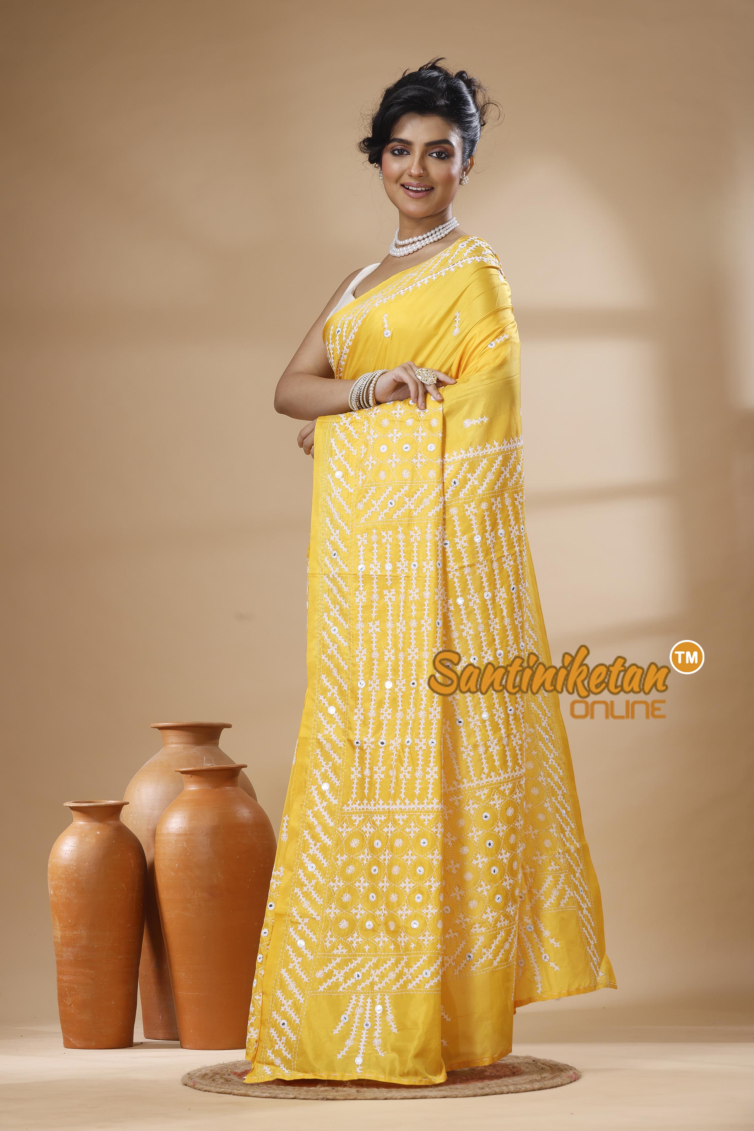 Bangalore Silk Gujrati Stitch Saree SN202626150