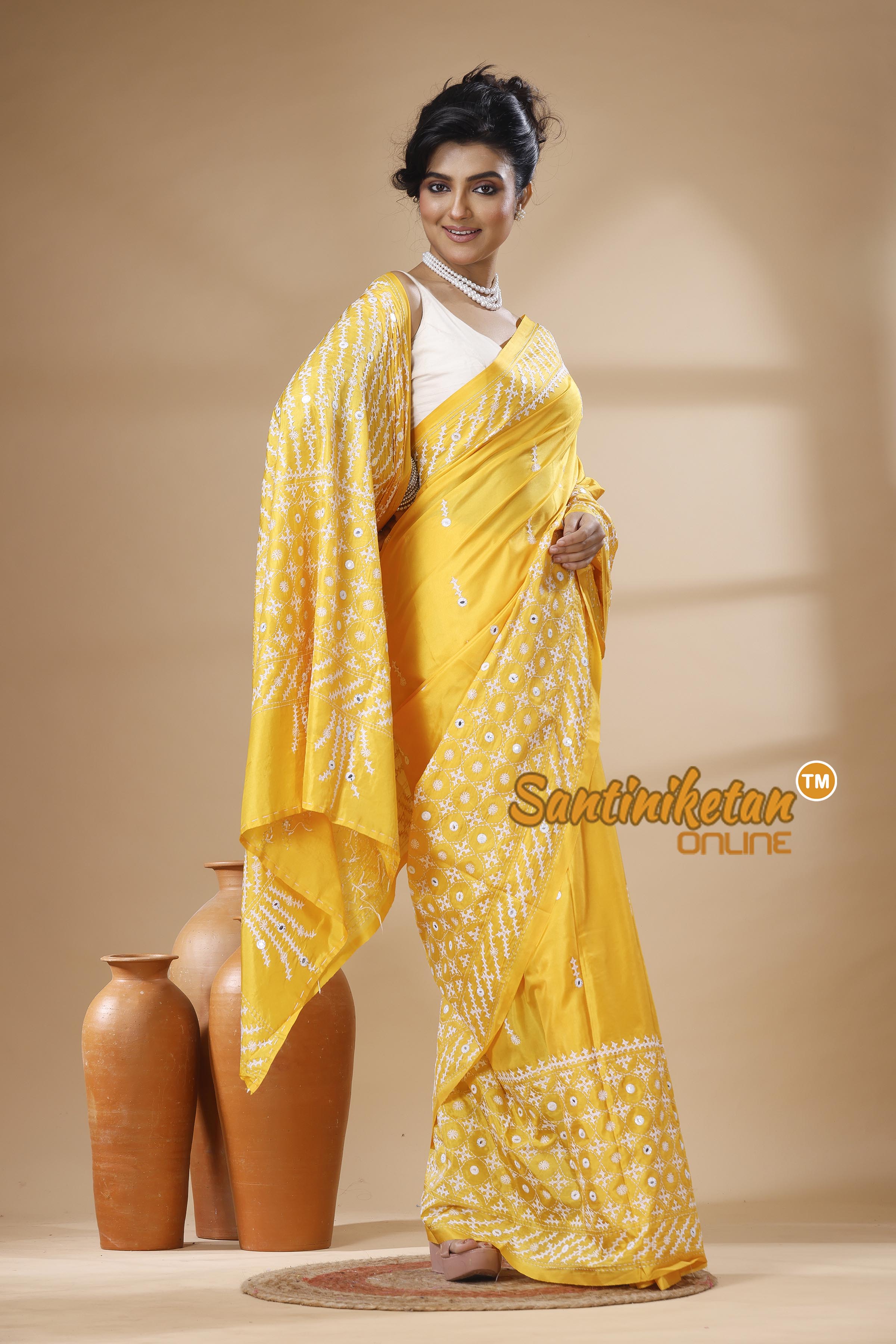 Bangalore Silk Gujrati Stitch Saree SN202626150
