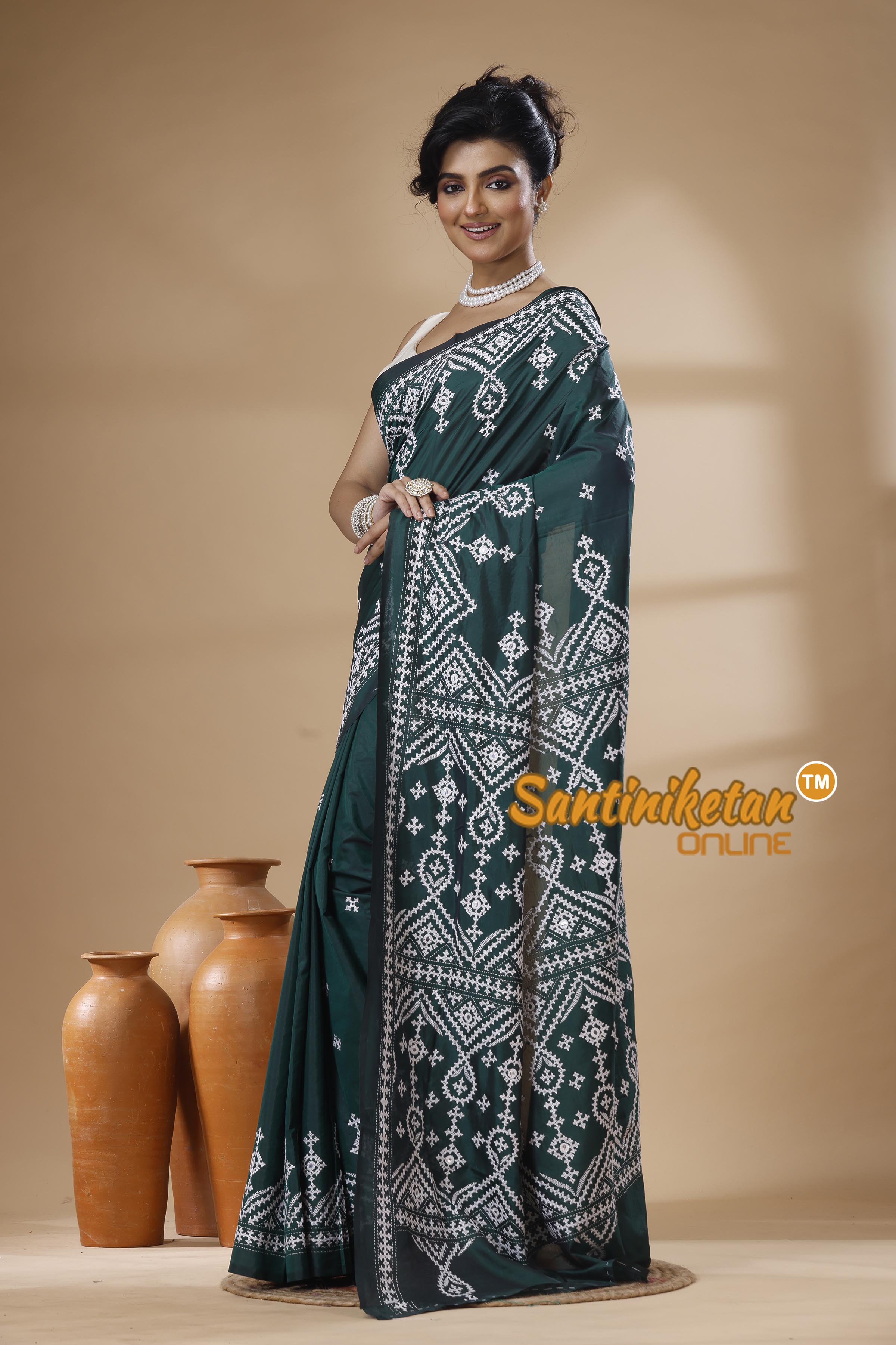 Bangalore Silk Gujrati Stitch Saree SN202626162