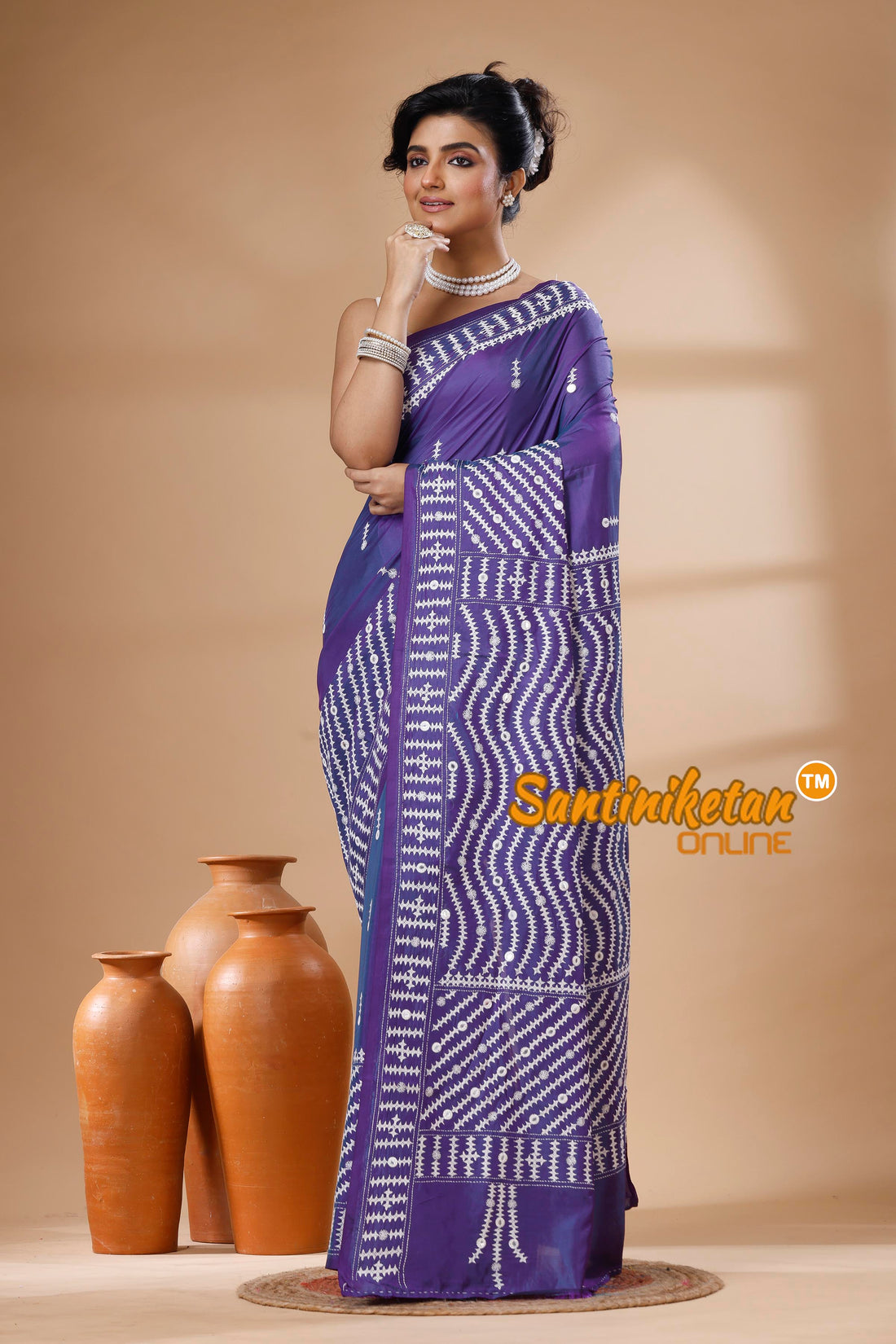 Bangalore Silk Gujrati Stitch Saree SN202626180