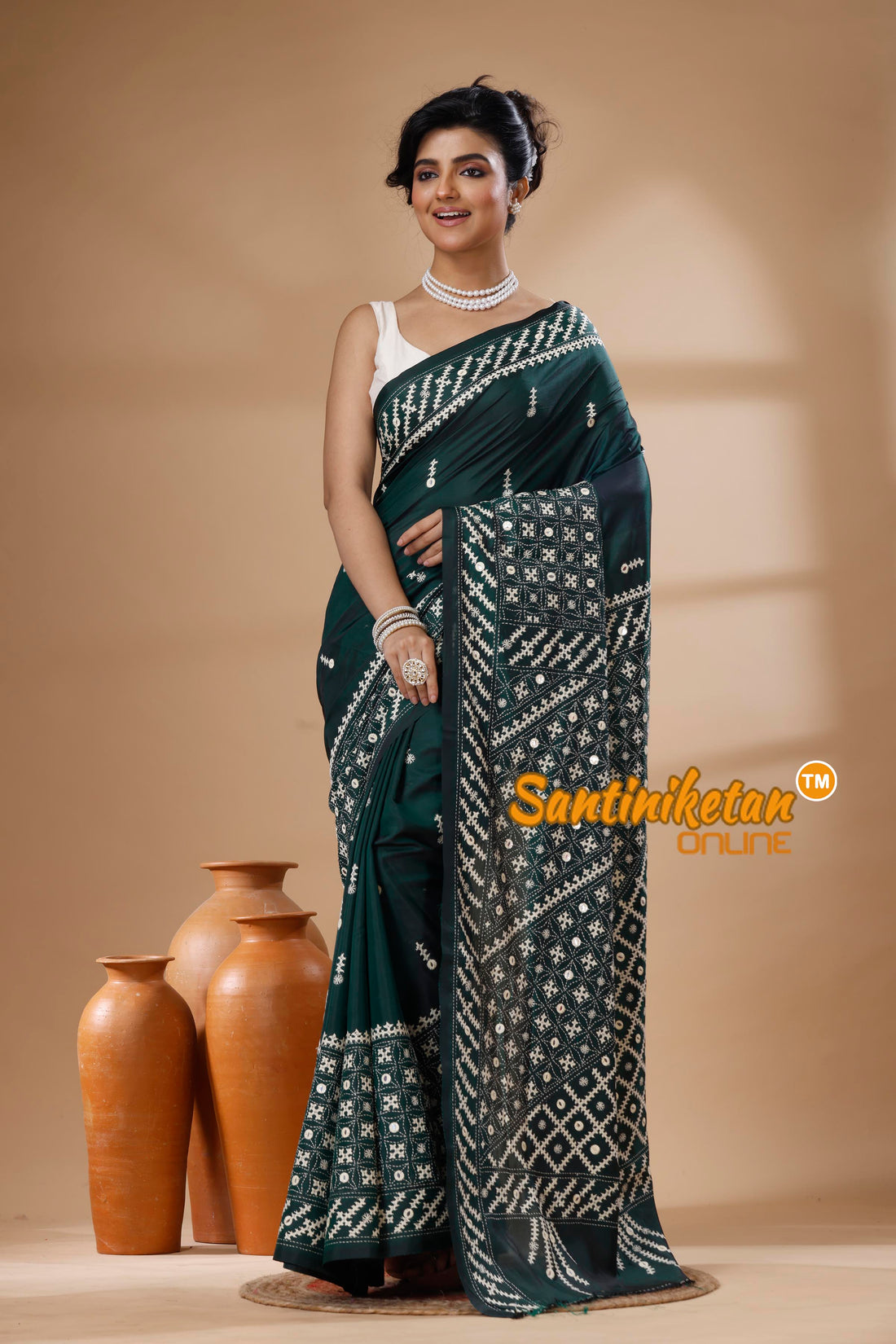 Bangalore Silk Gujrati Stitch Saree SN202626186