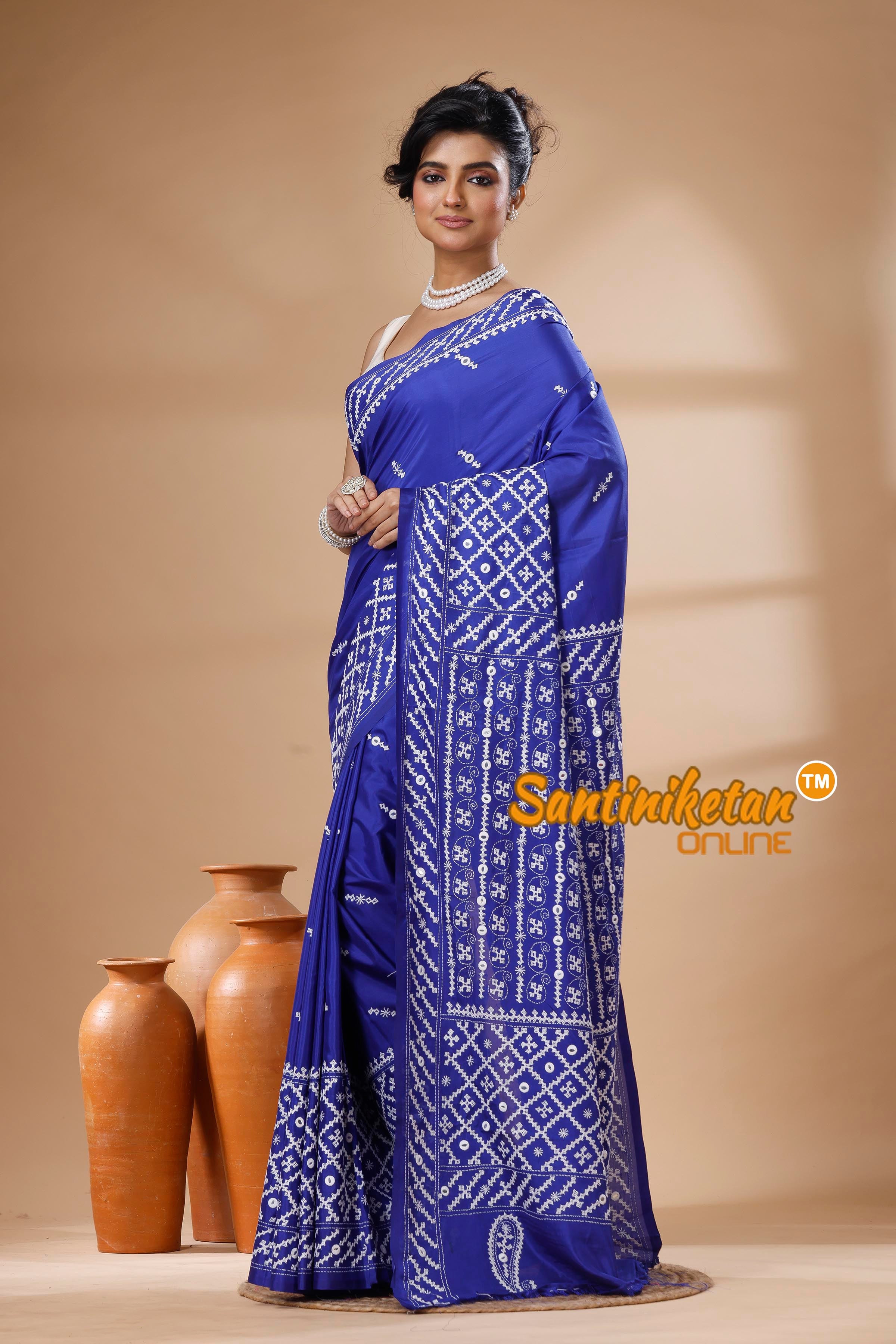 Bangalore Silk Gujrati Stitch Saree SN202626192