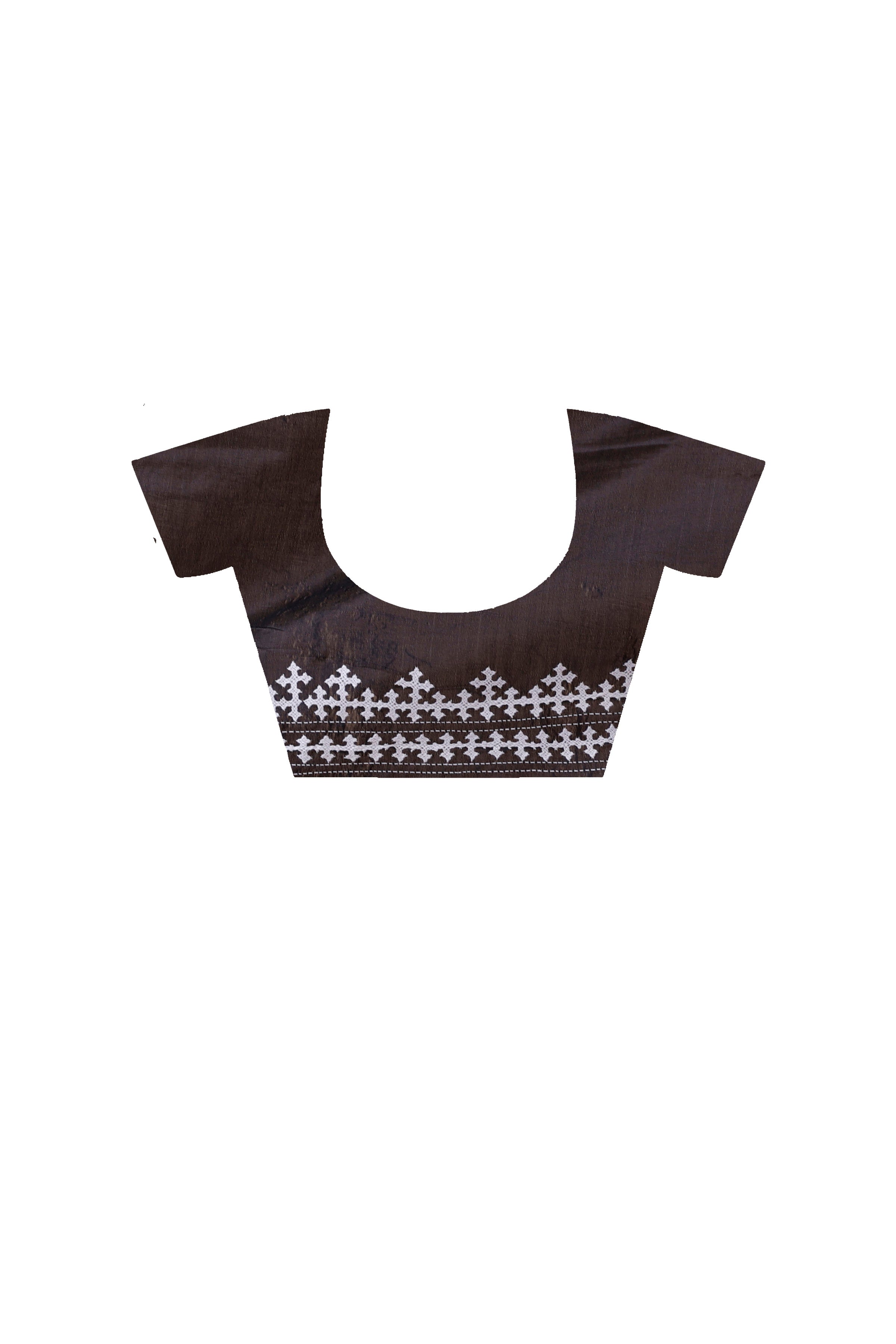 Bangalore Silk Gujrati Stitch Saree