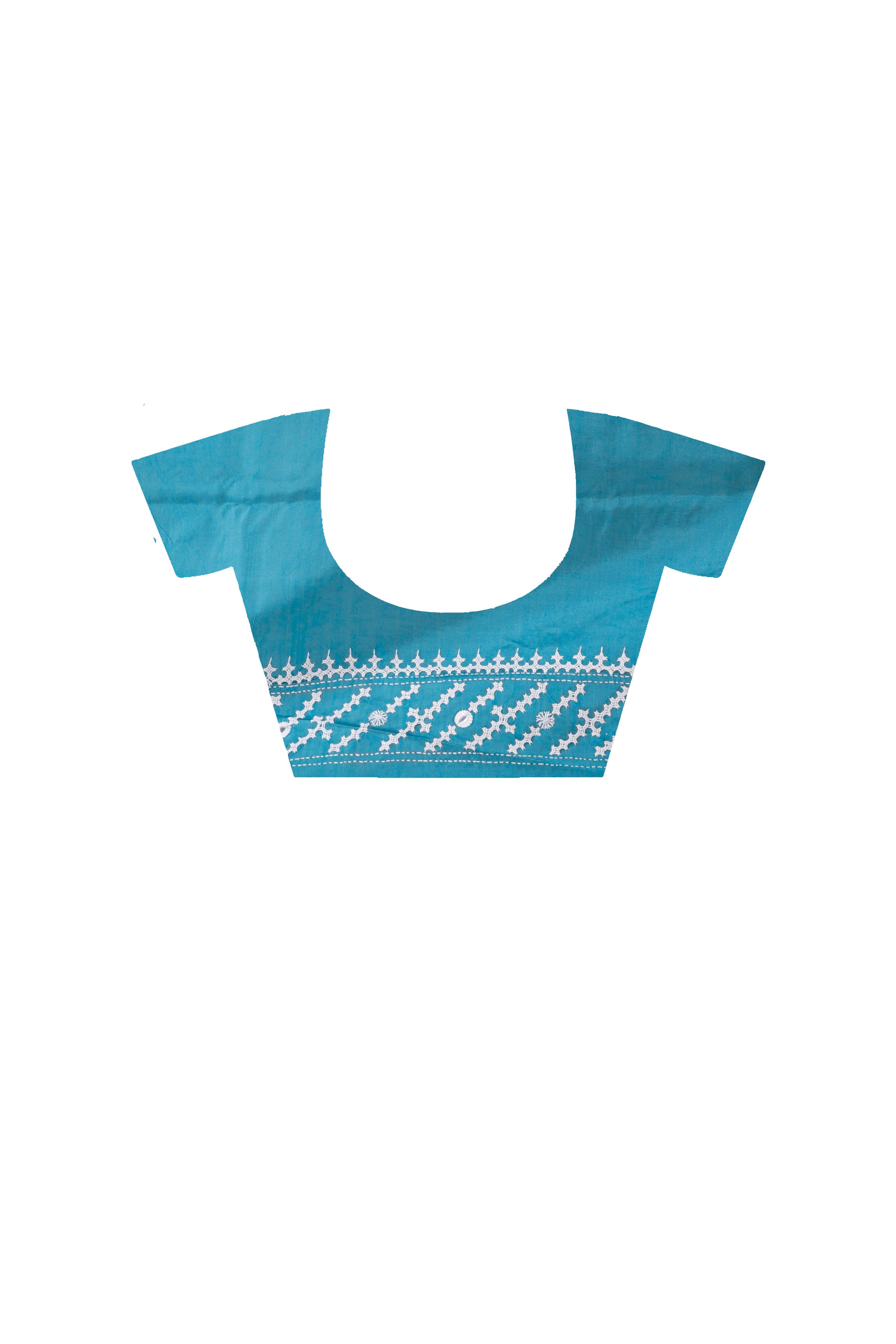 Bangalore Silk Gujrati Stitch Saree