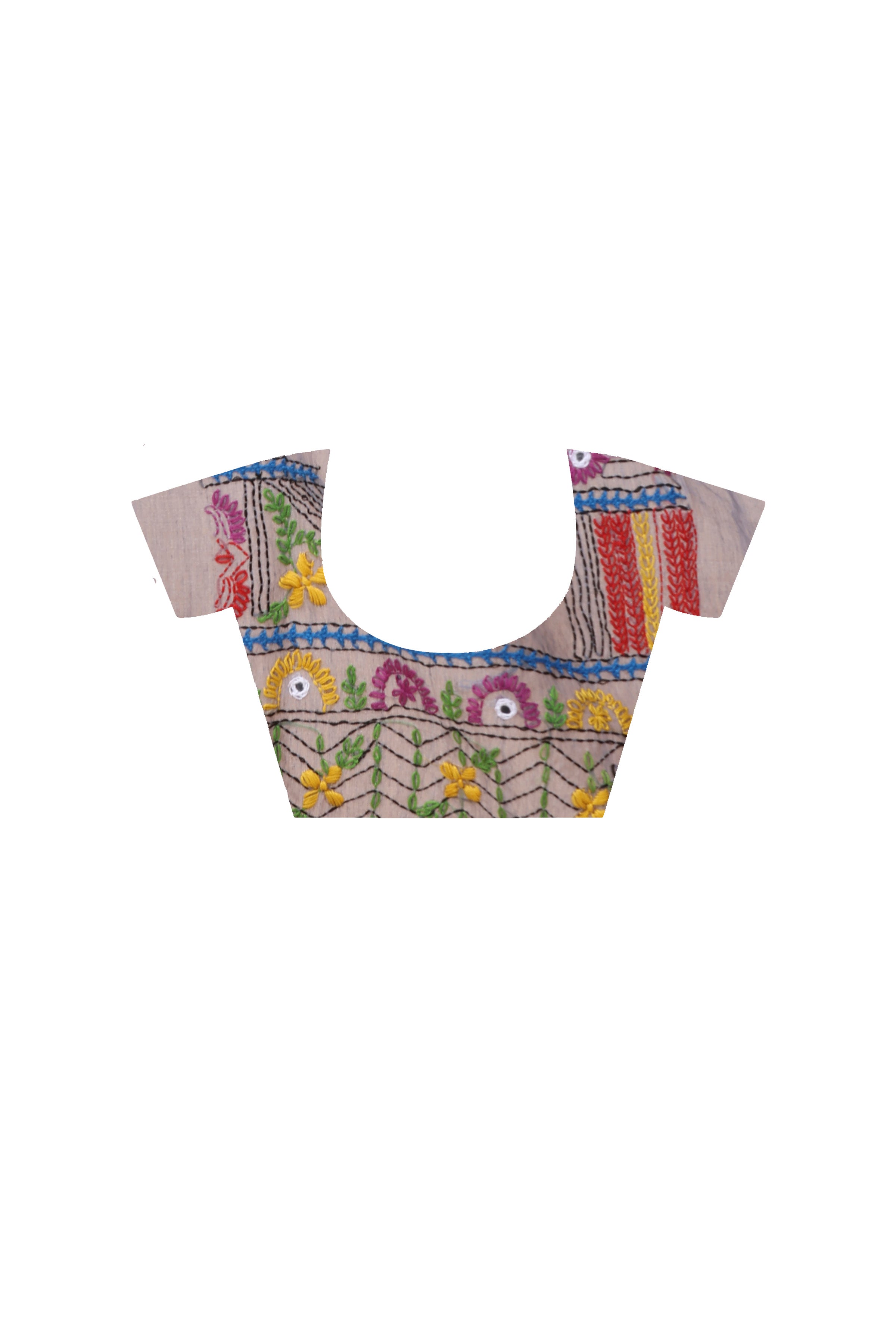 Half Tussar Lambani Stitch Saree
