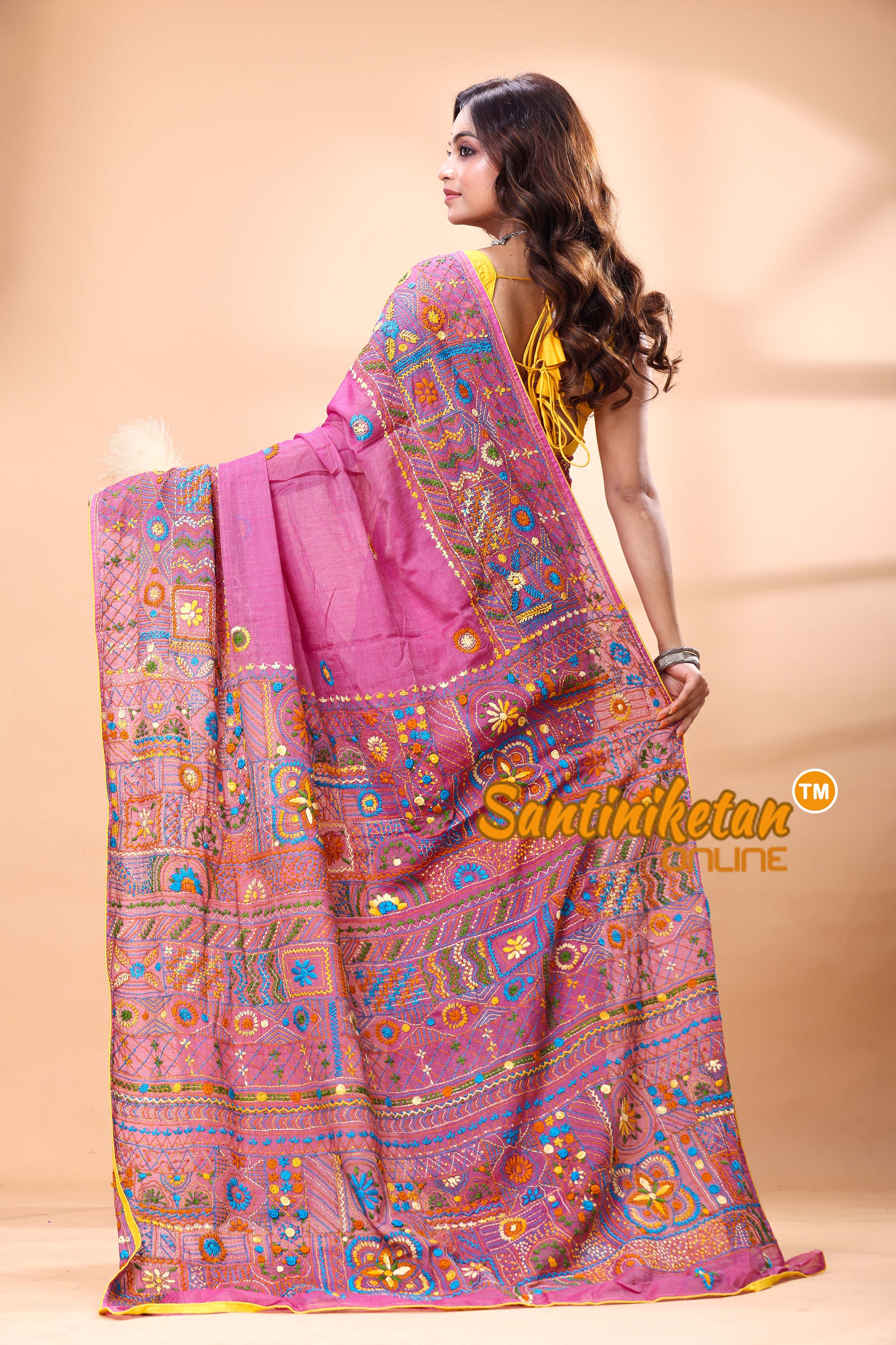 Half Tussar Lambani Stitch Saree