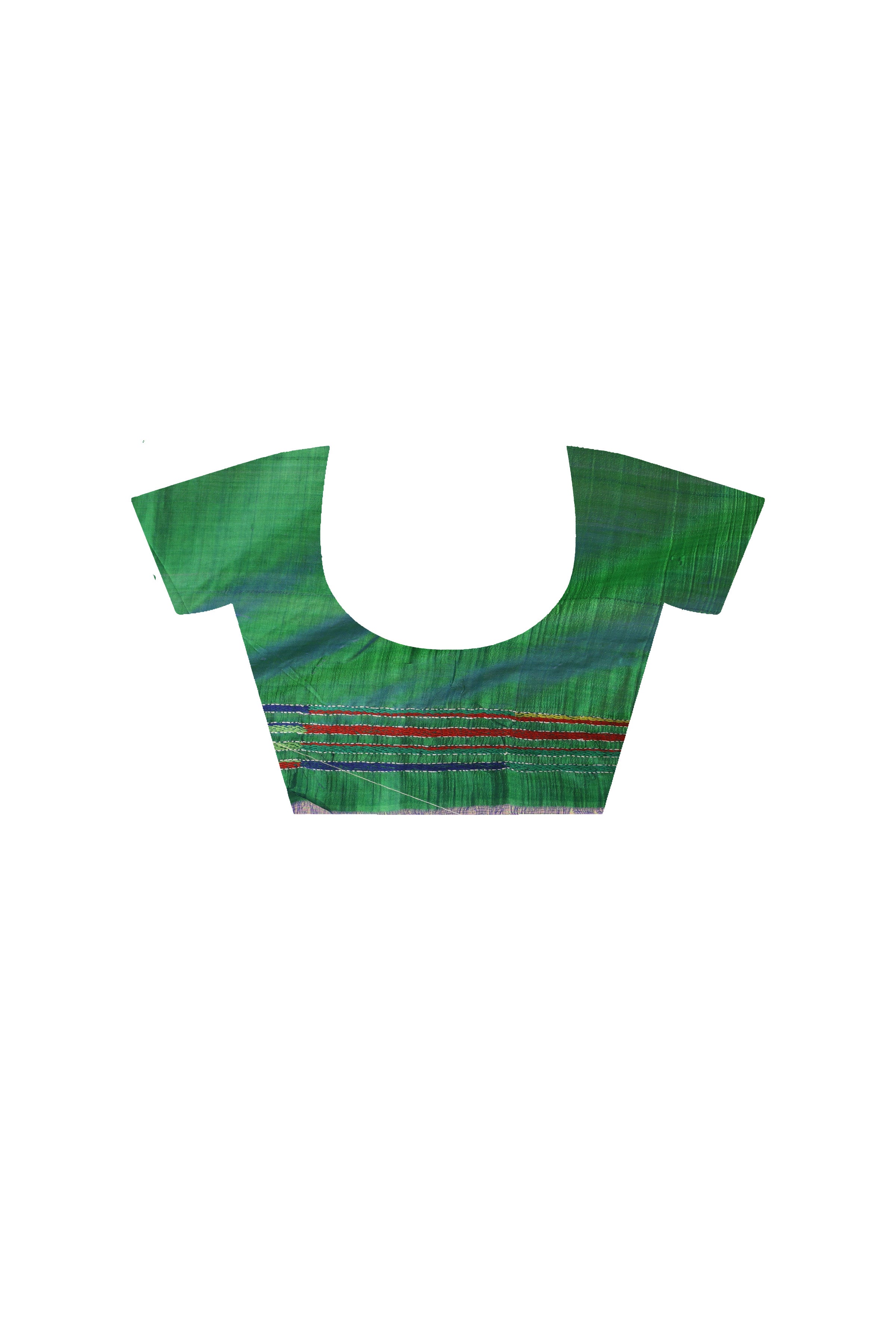 Bishnupuri (Katan) Silk Kantha Stitch Saree