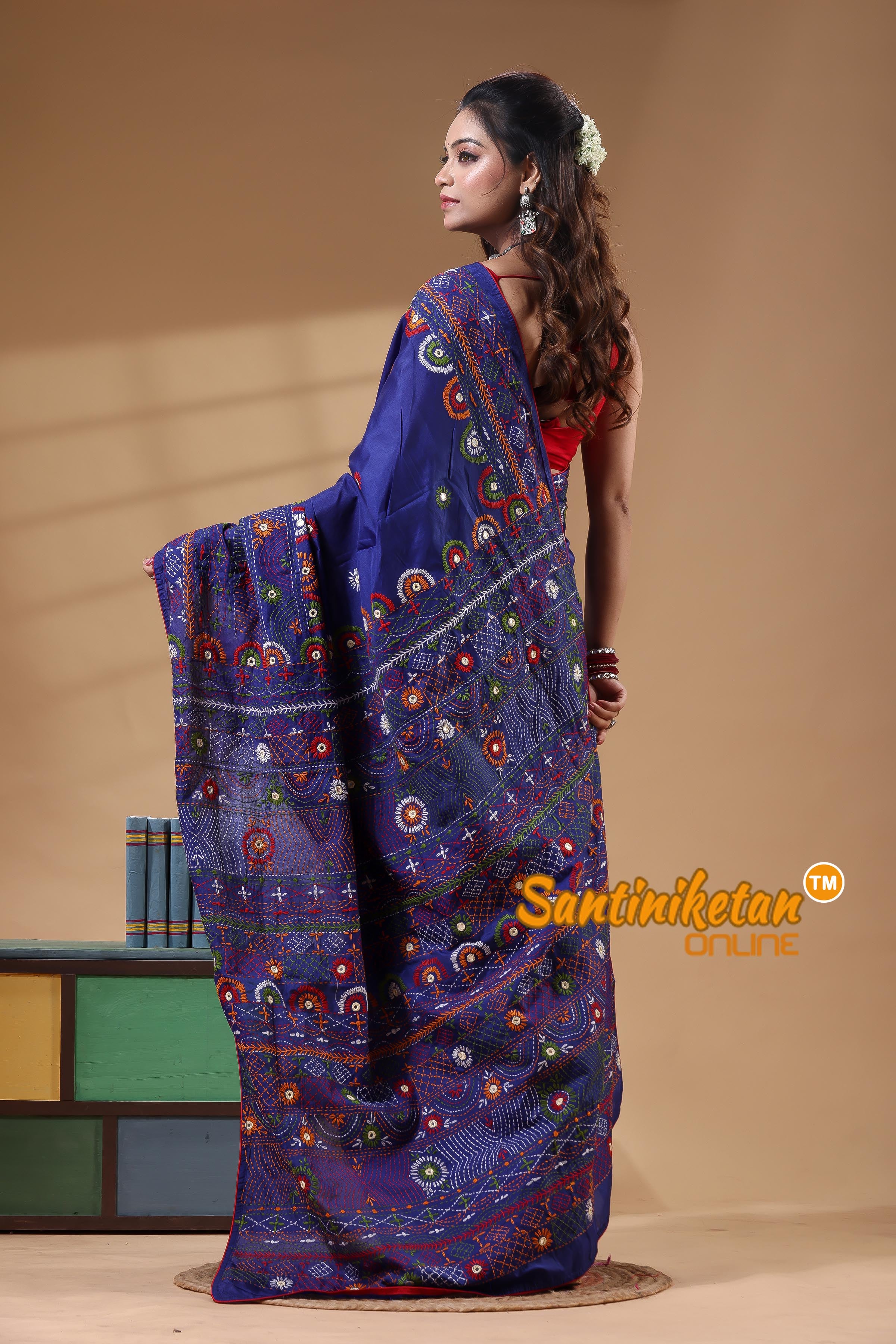 Bangalore Silk Lambani Stitch Saree