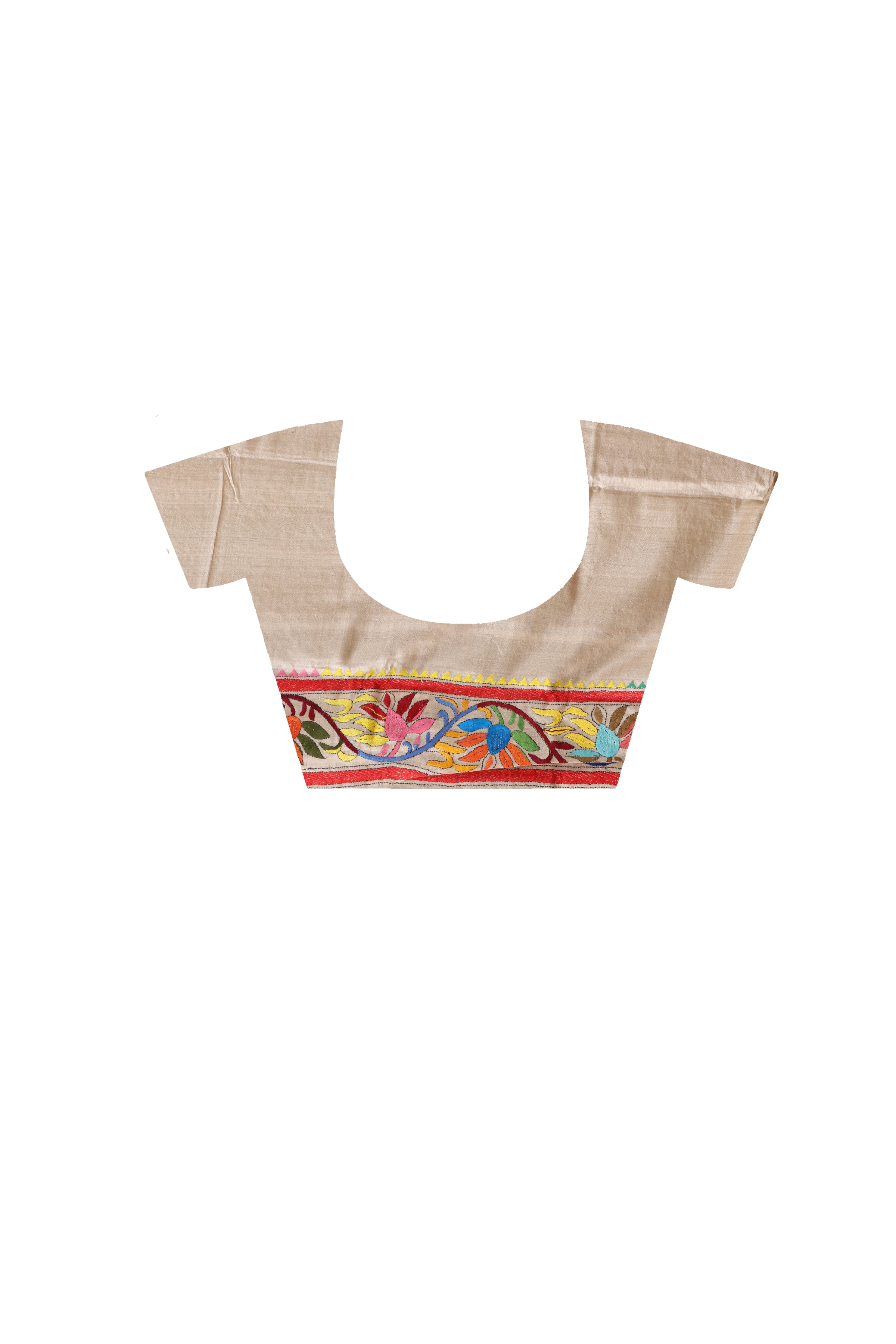 Pure Gachi Tussar Kantha Stitch Saree SN2630836