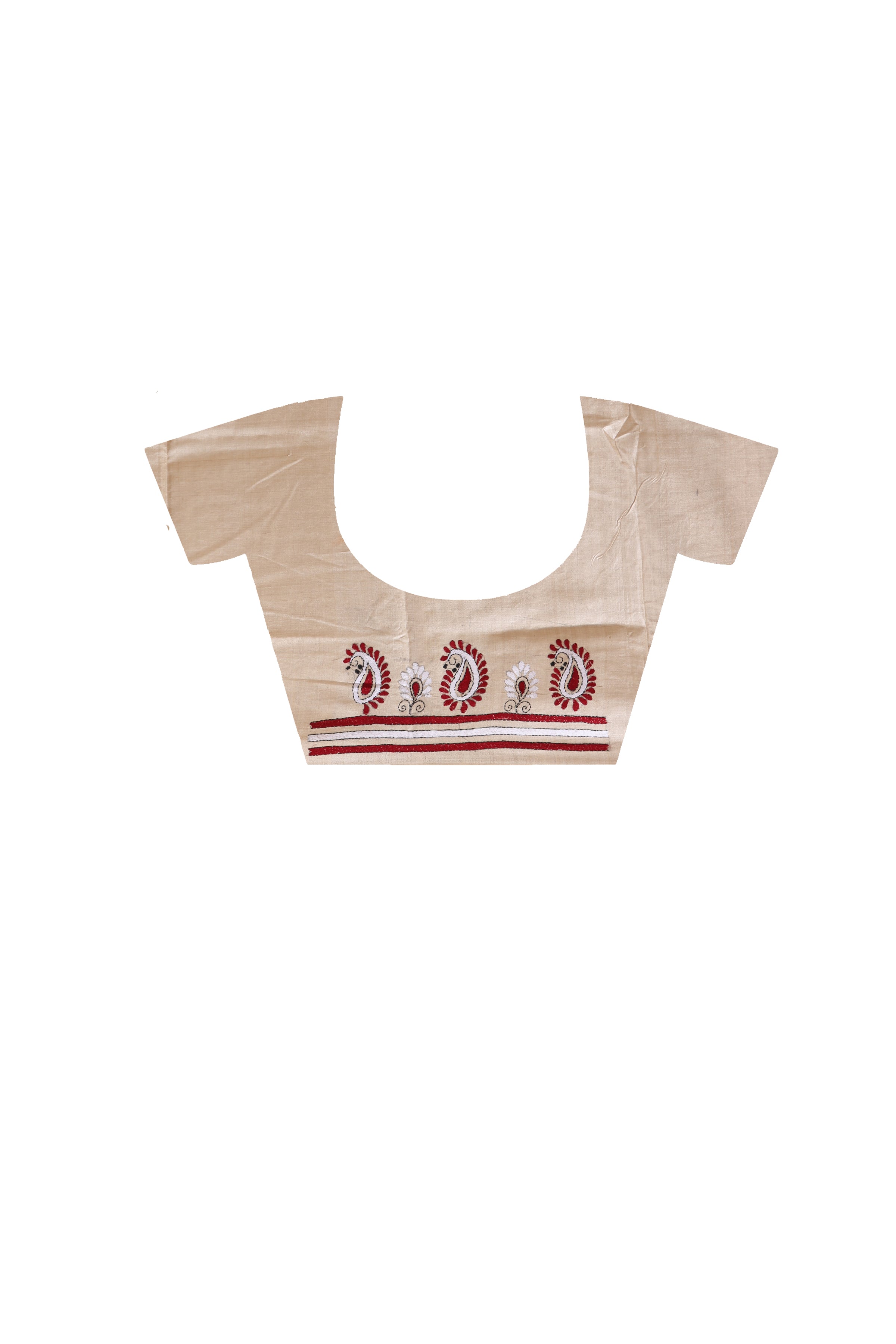 Pure Gachi Tussar Kantha Stitch Saree SN2631559