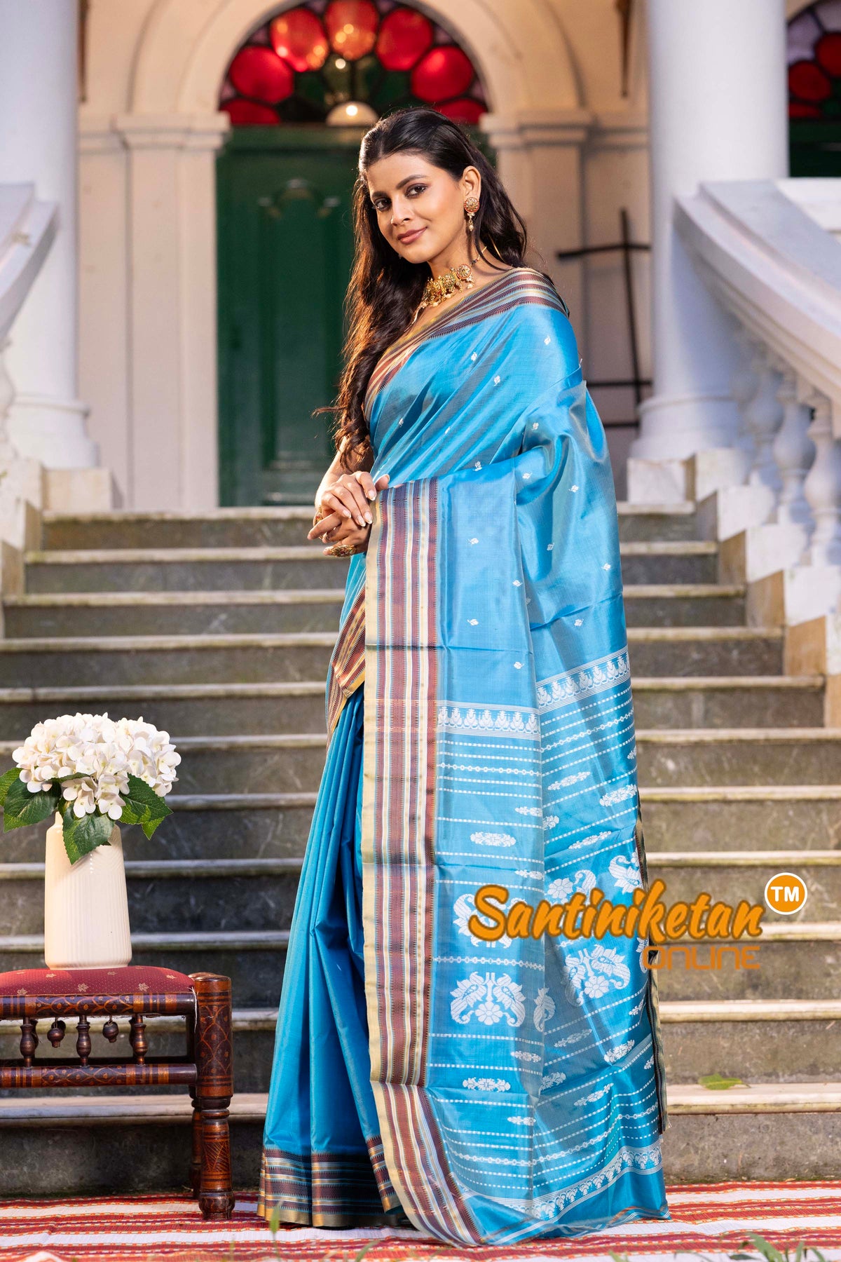 Blue Soft Color Garad Saree SN2631782