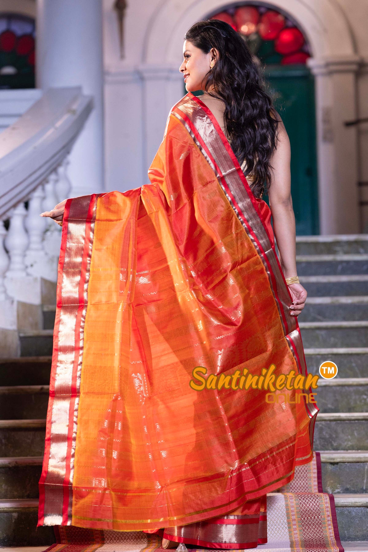 Kanjivaram Design Garad Silk Saree with Blouse SN2631915