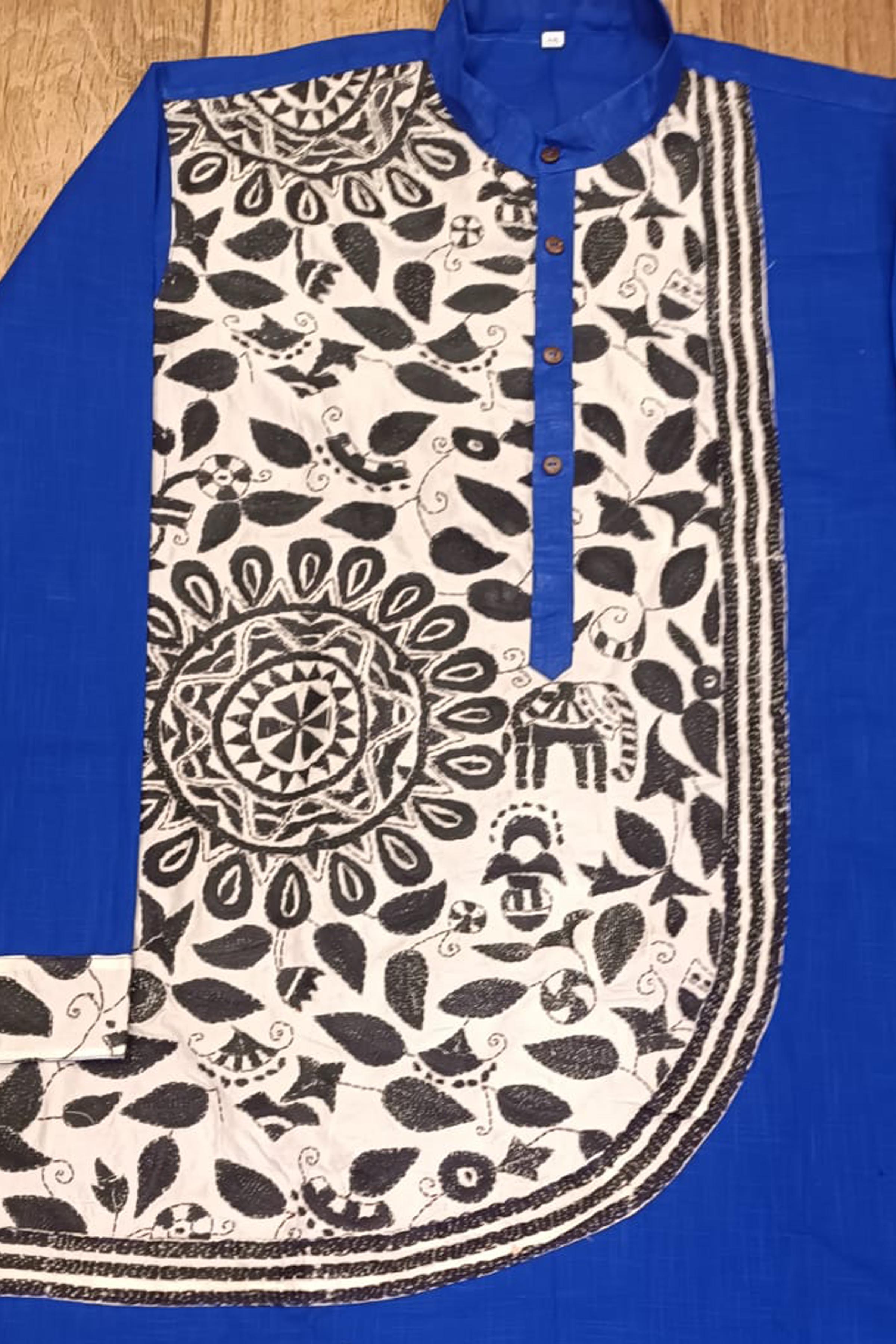 Cotton Kantha Stitch (Hand Embroidery) Panjabi