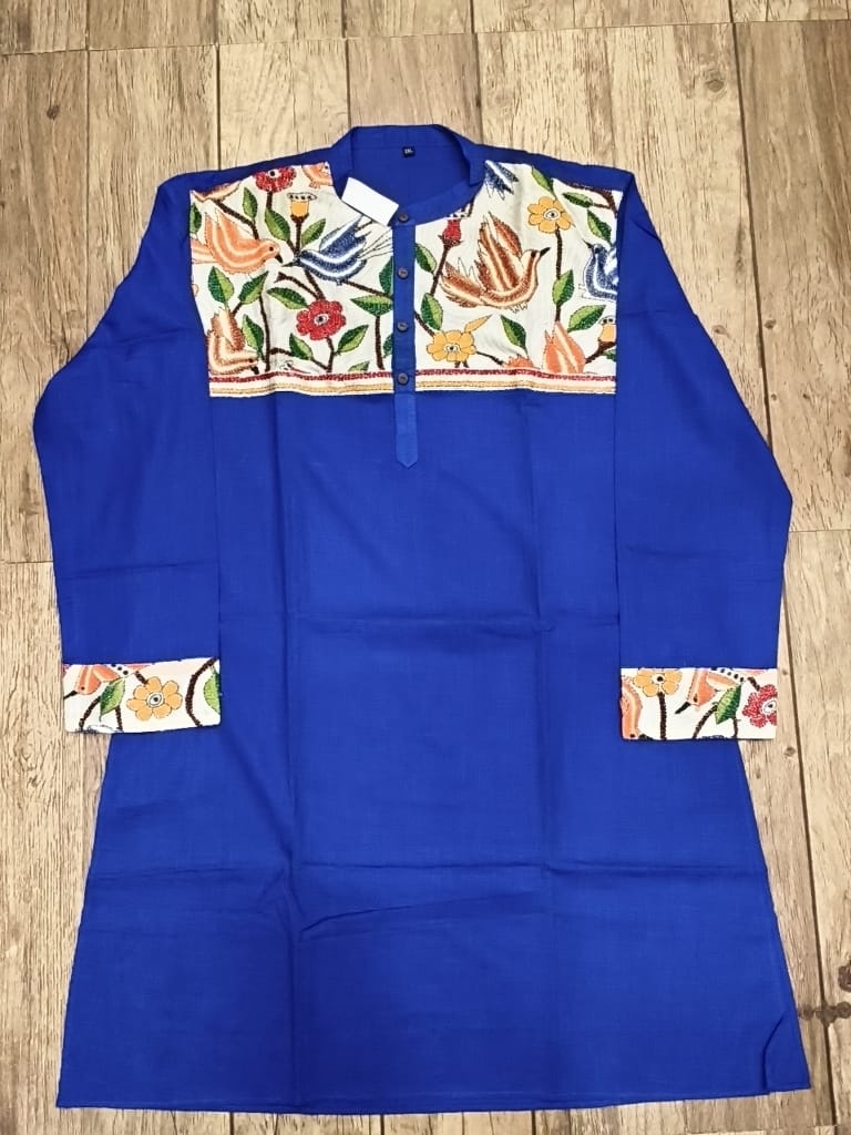 Cotton Kantha Stitch (Hand Embroidery) Panjabi