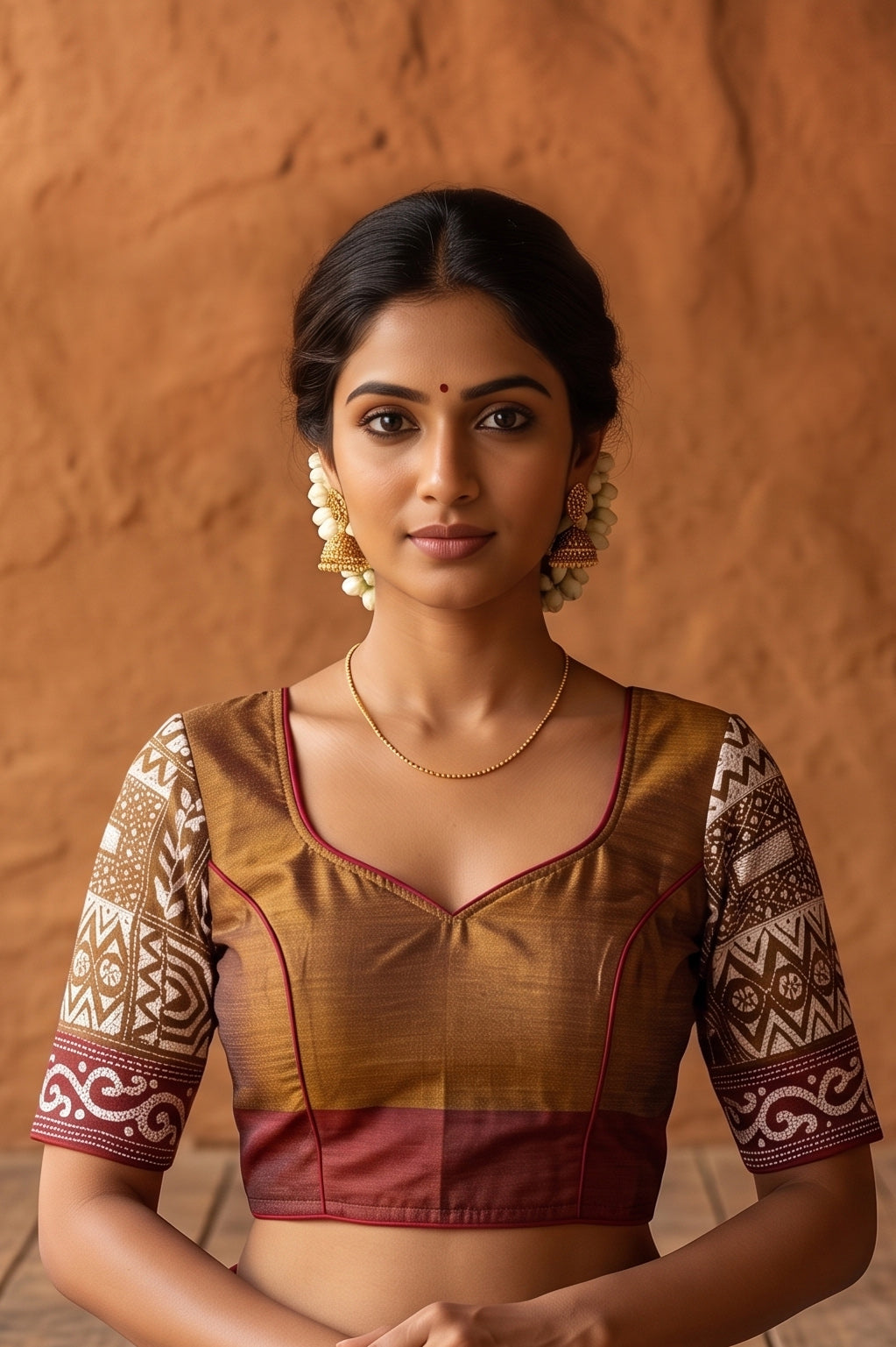 Kantha Stitch Blouse SN2023WP04