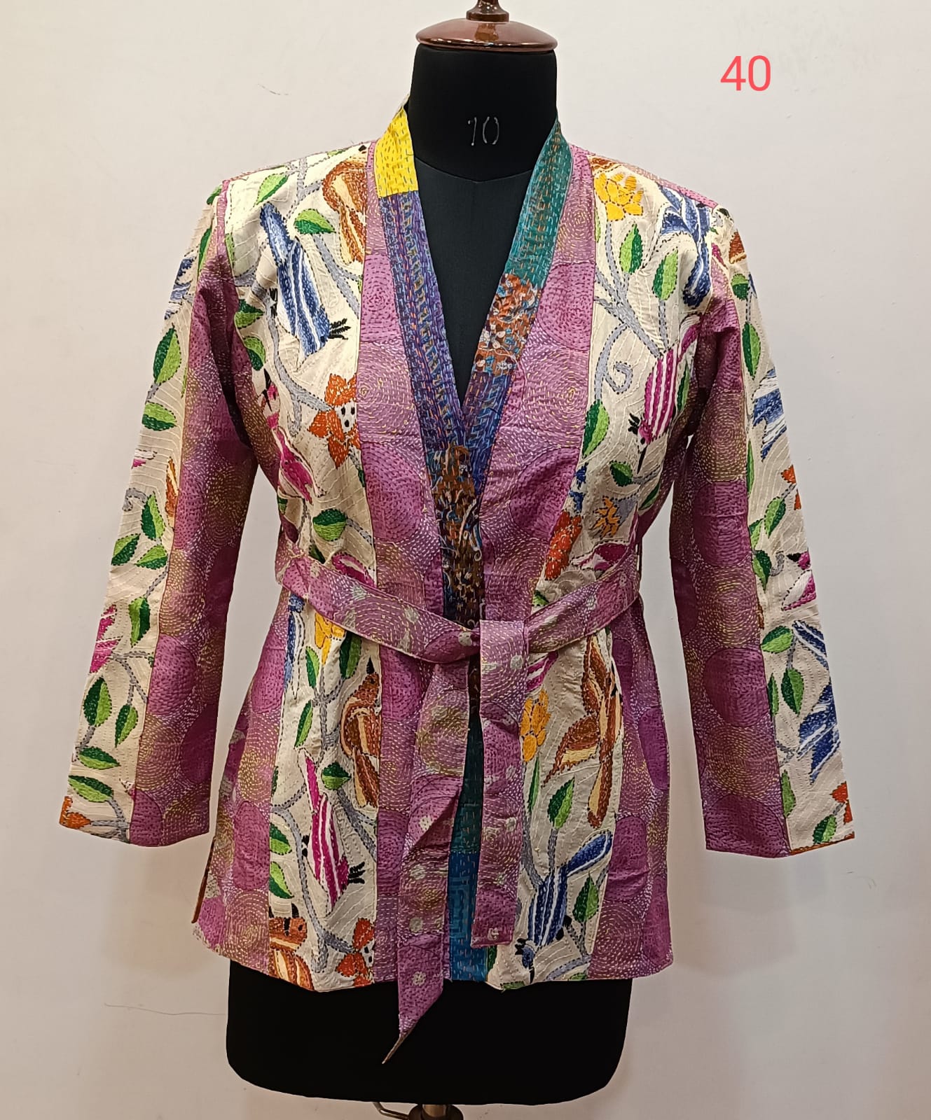 Tussar Kantha Stitch Women&