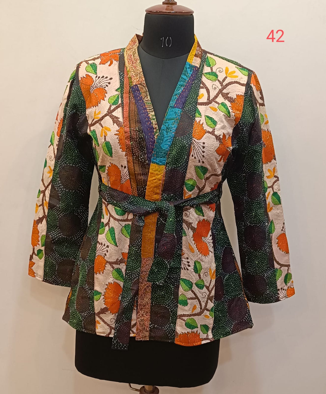 Tussar Kantha Stitch Women&