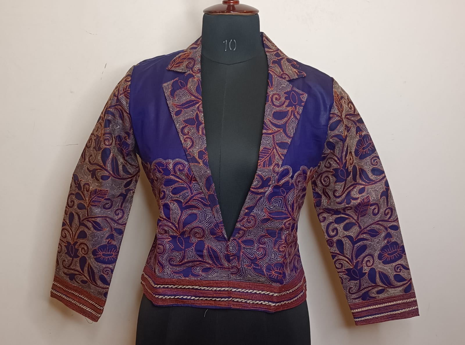 Pure Bangalore Silk Kantha Stitch Women&