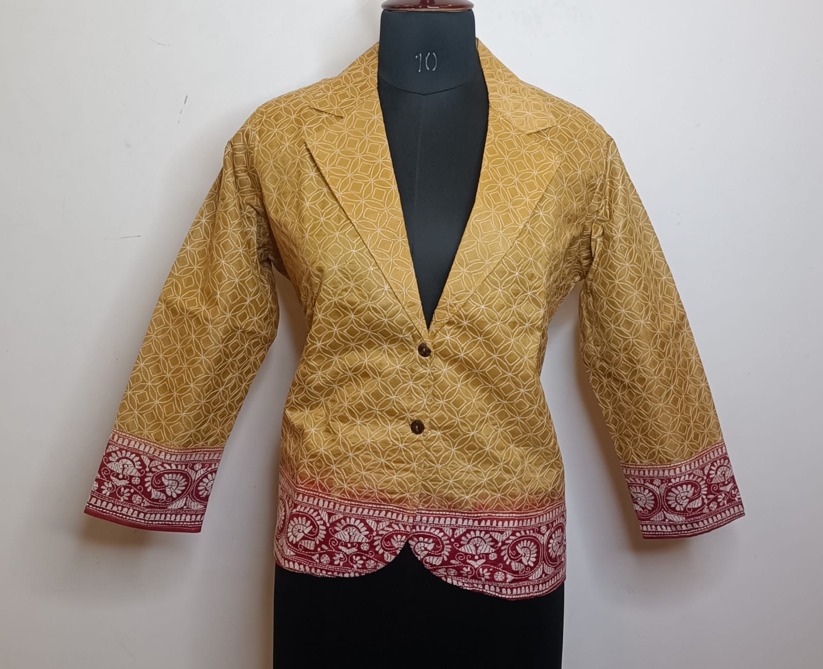 Pure Bangalore Silk Kantha Stitch Women&