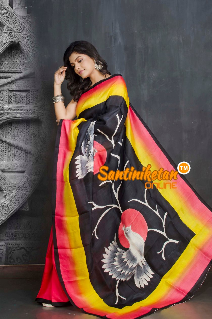 Hand Made Design On Murshidabad Silk SN20209289