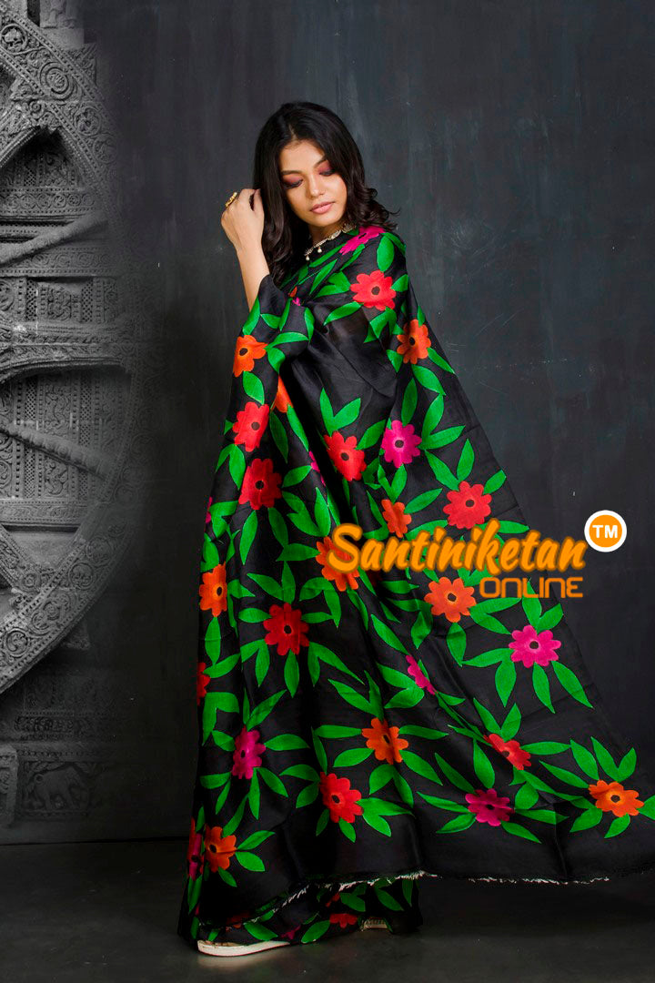 Hand Made Design On Murshidabad Silk SN20201874