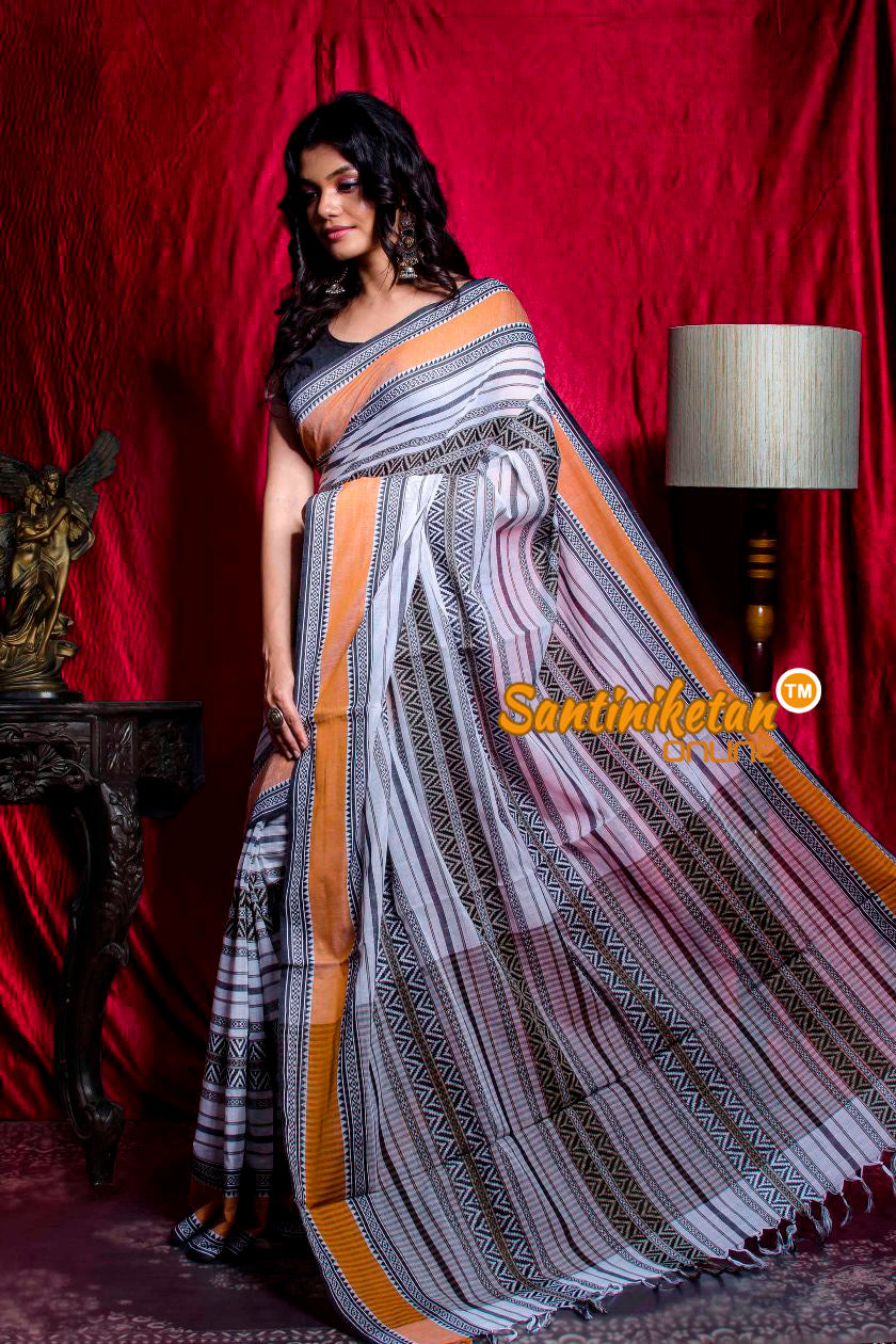 Soft Cotton Tribal Design Multicolor Saree SN20203488