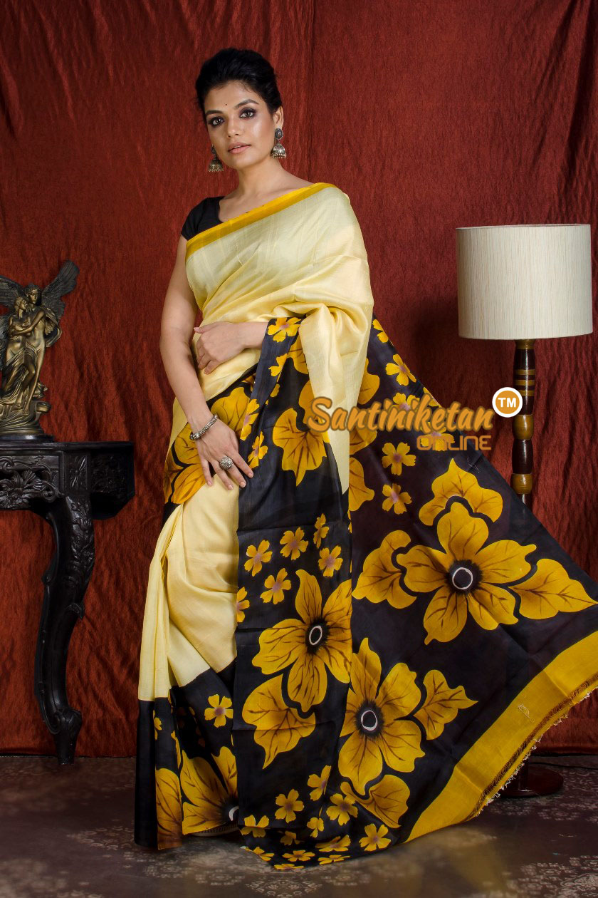 Hand Made Design On Murshidabad Silk SN20203964