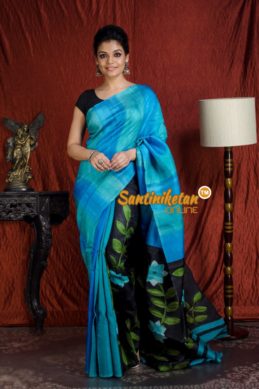 Hand Made Design On Murshidabad Silk SN20203973