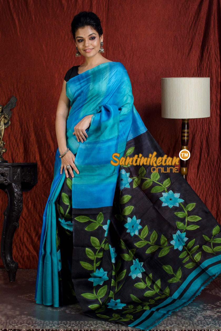 Hand Made Design On Murshidabad Silk SN20203973