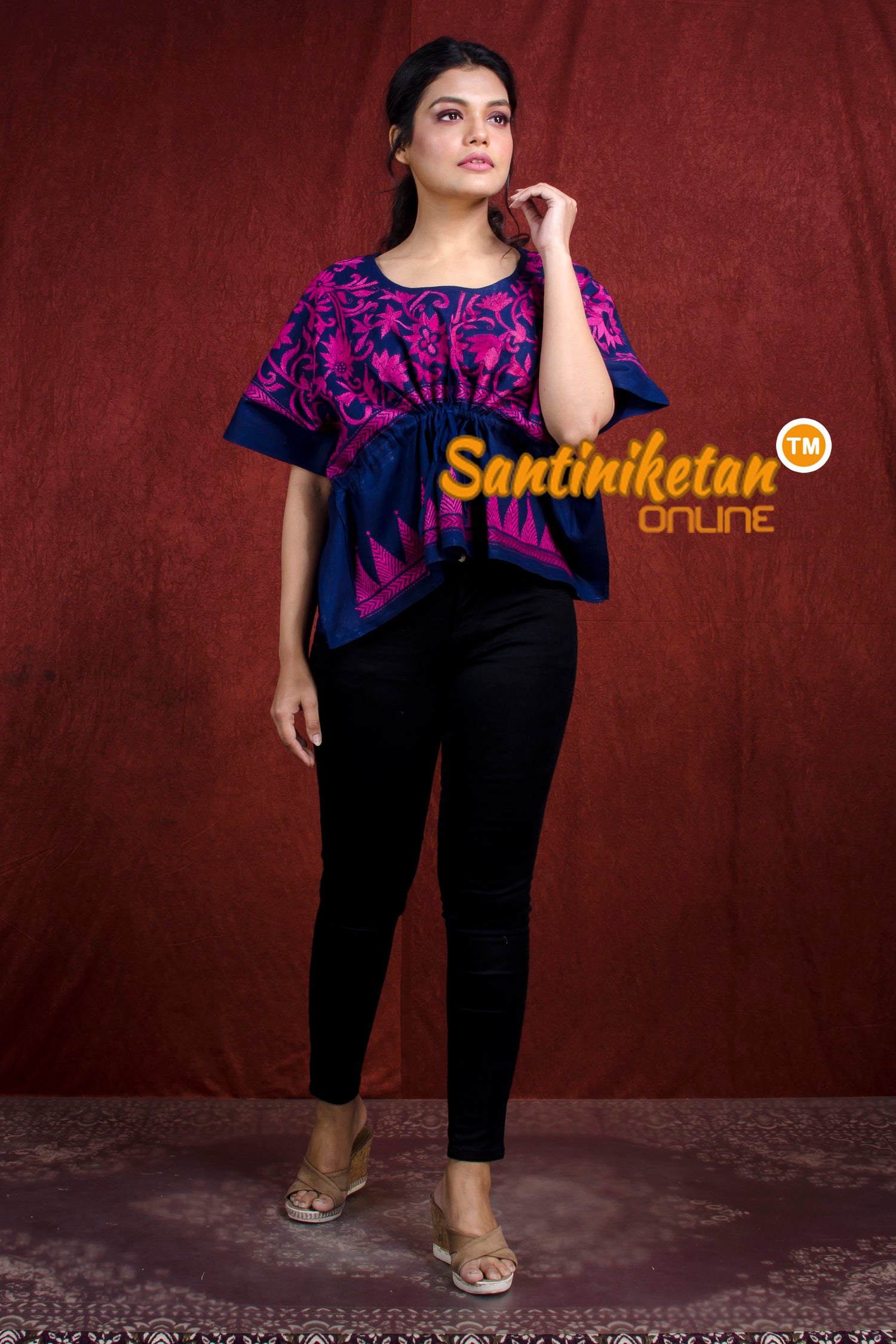 Kantha Hand Embroidery Kaftan SN20218203