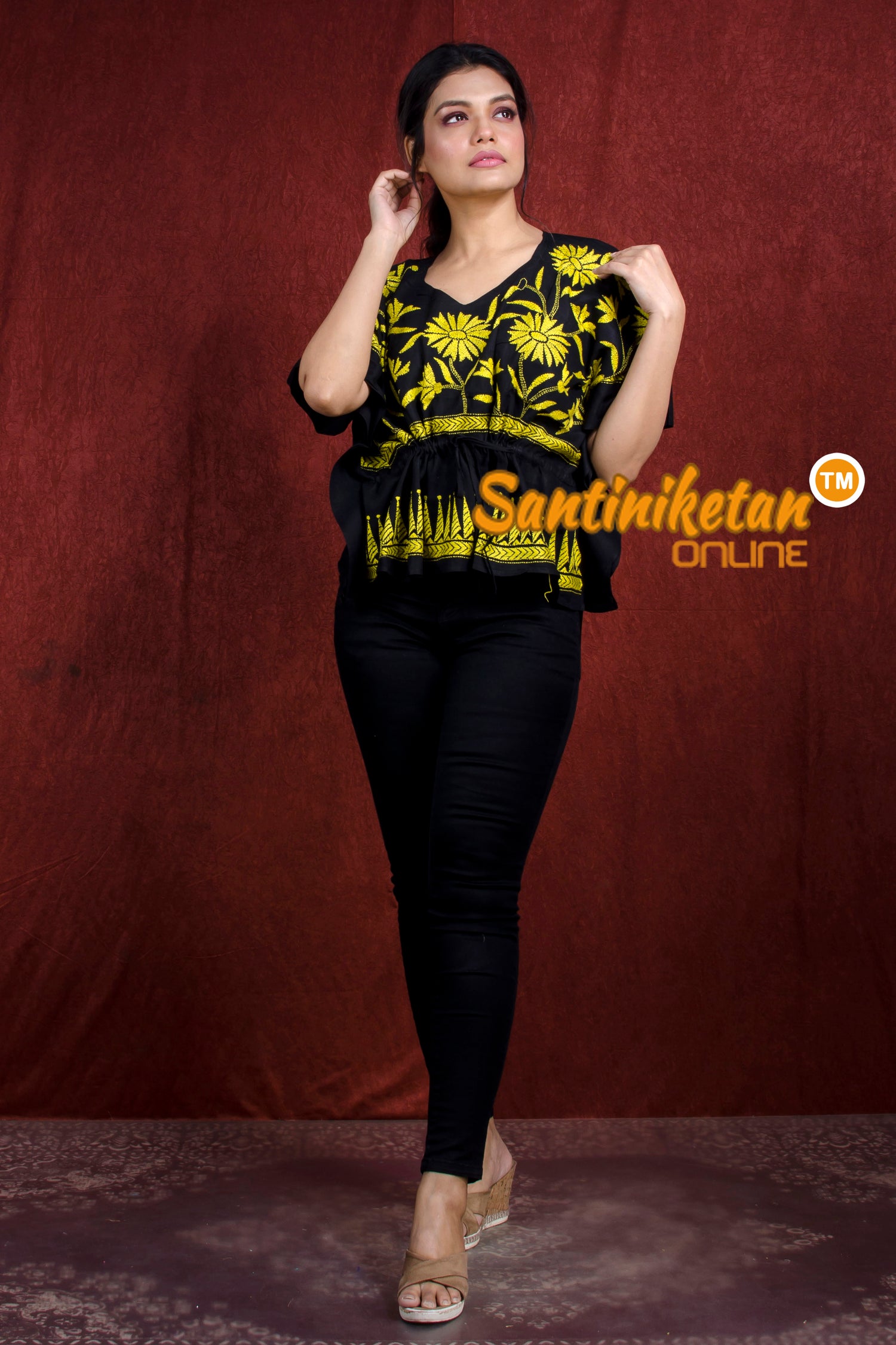 Kantha Hand Embroidery Kaftan SN20218236