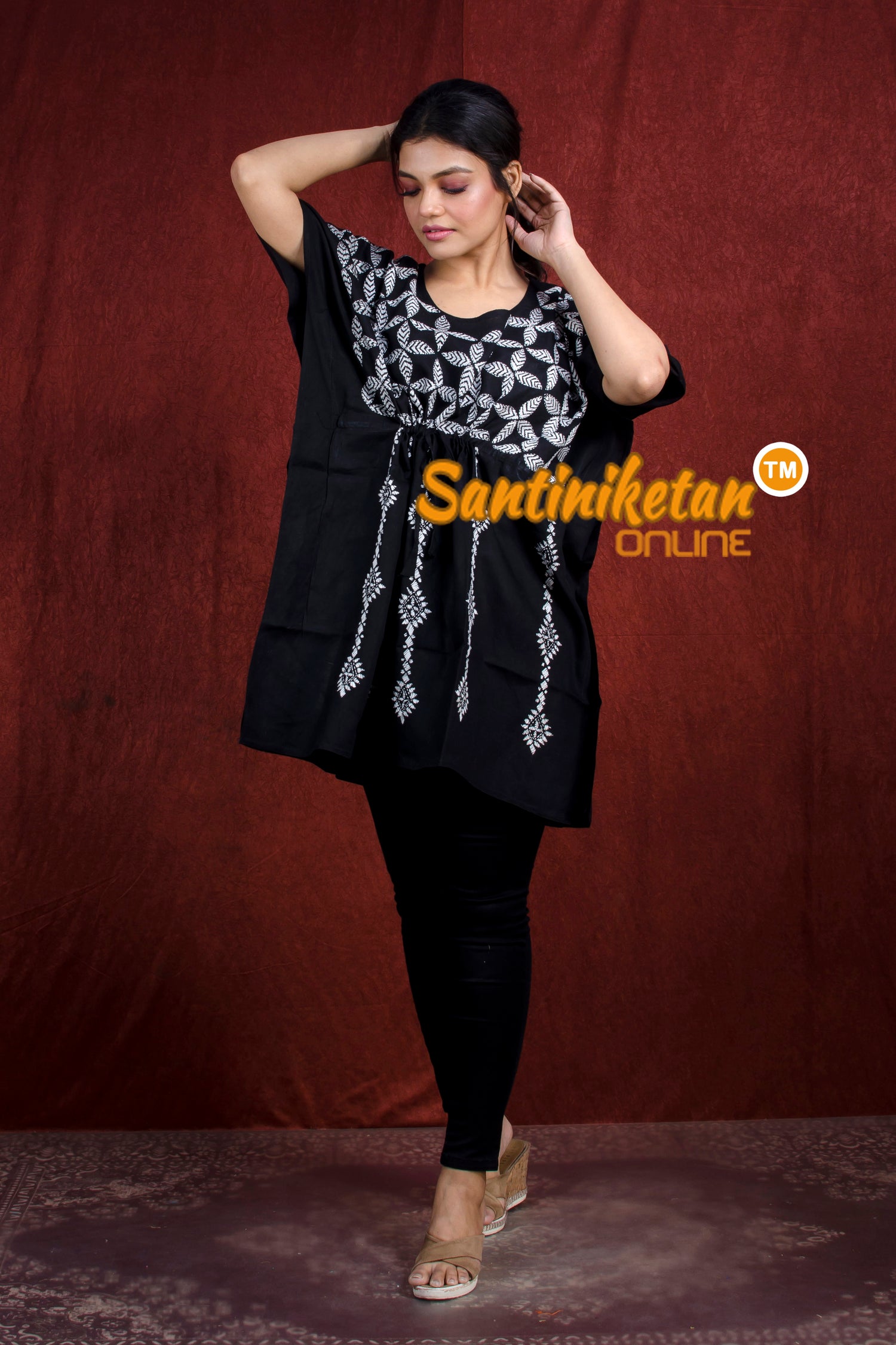 Kantha Hand Embroidery Kaftan SN20218251