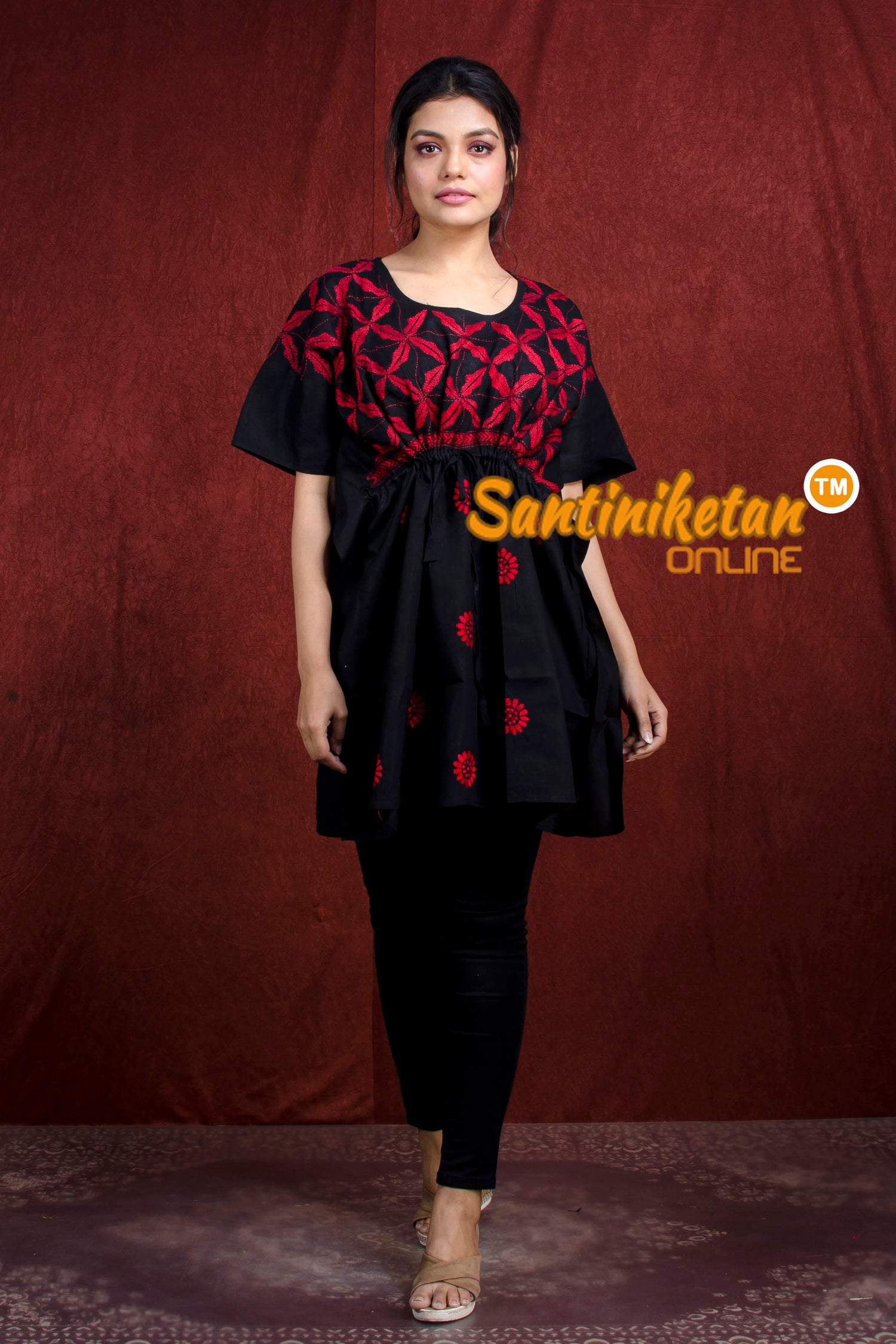 Kantha Hand Embroidery Kaftan SN20218285