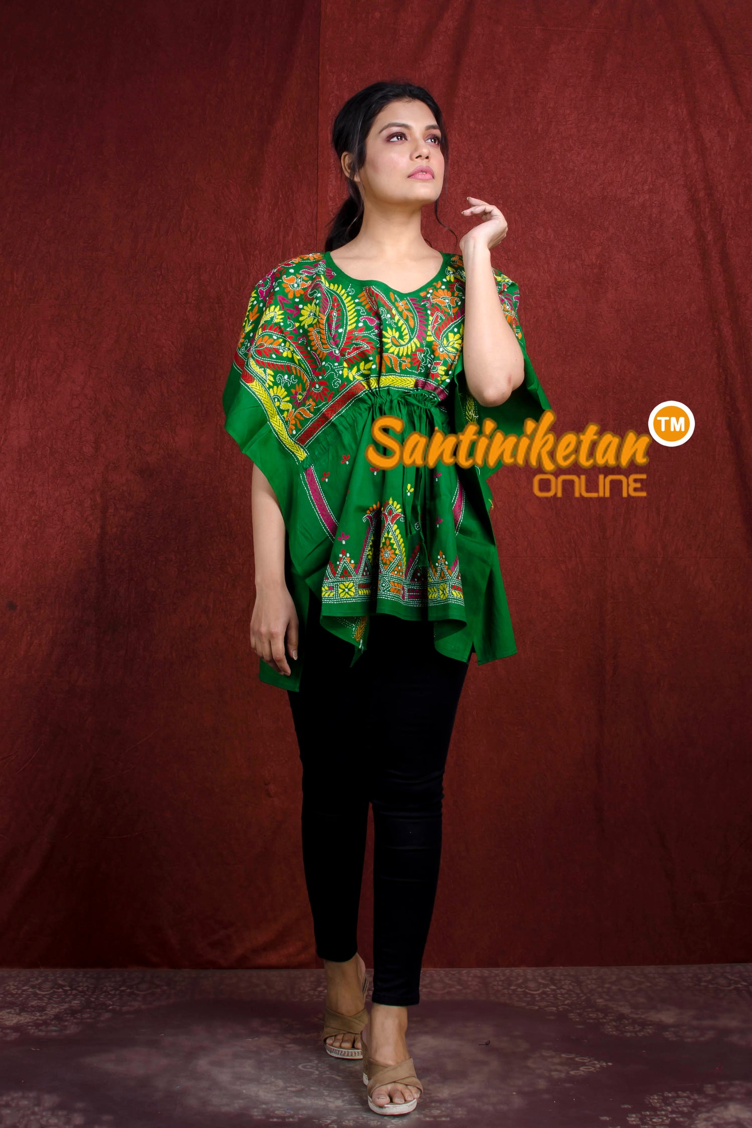 Kantha Hand Embroidery Kaftan SN20218291