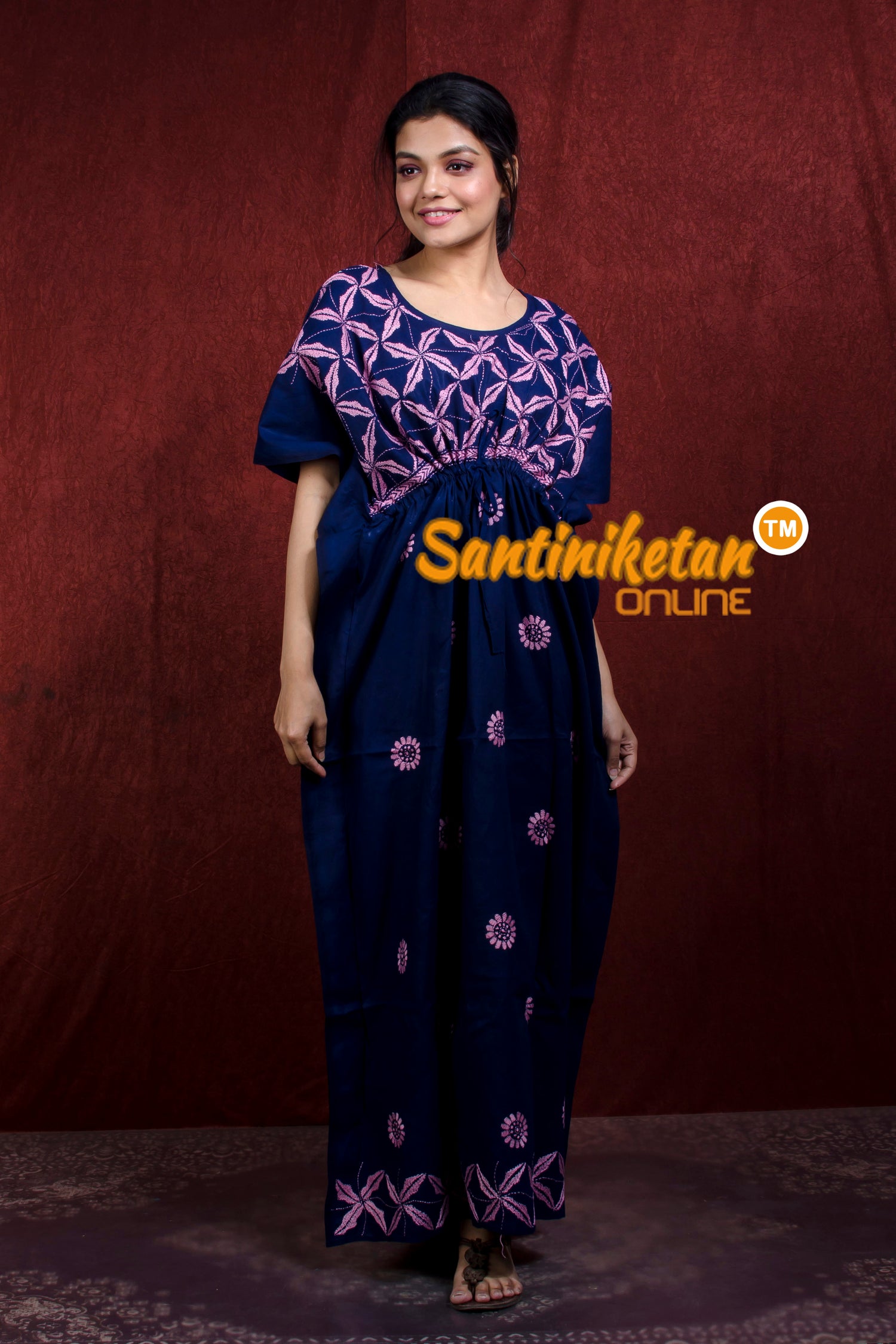 Kantha Hand Embroidery Kaftan SN20218457